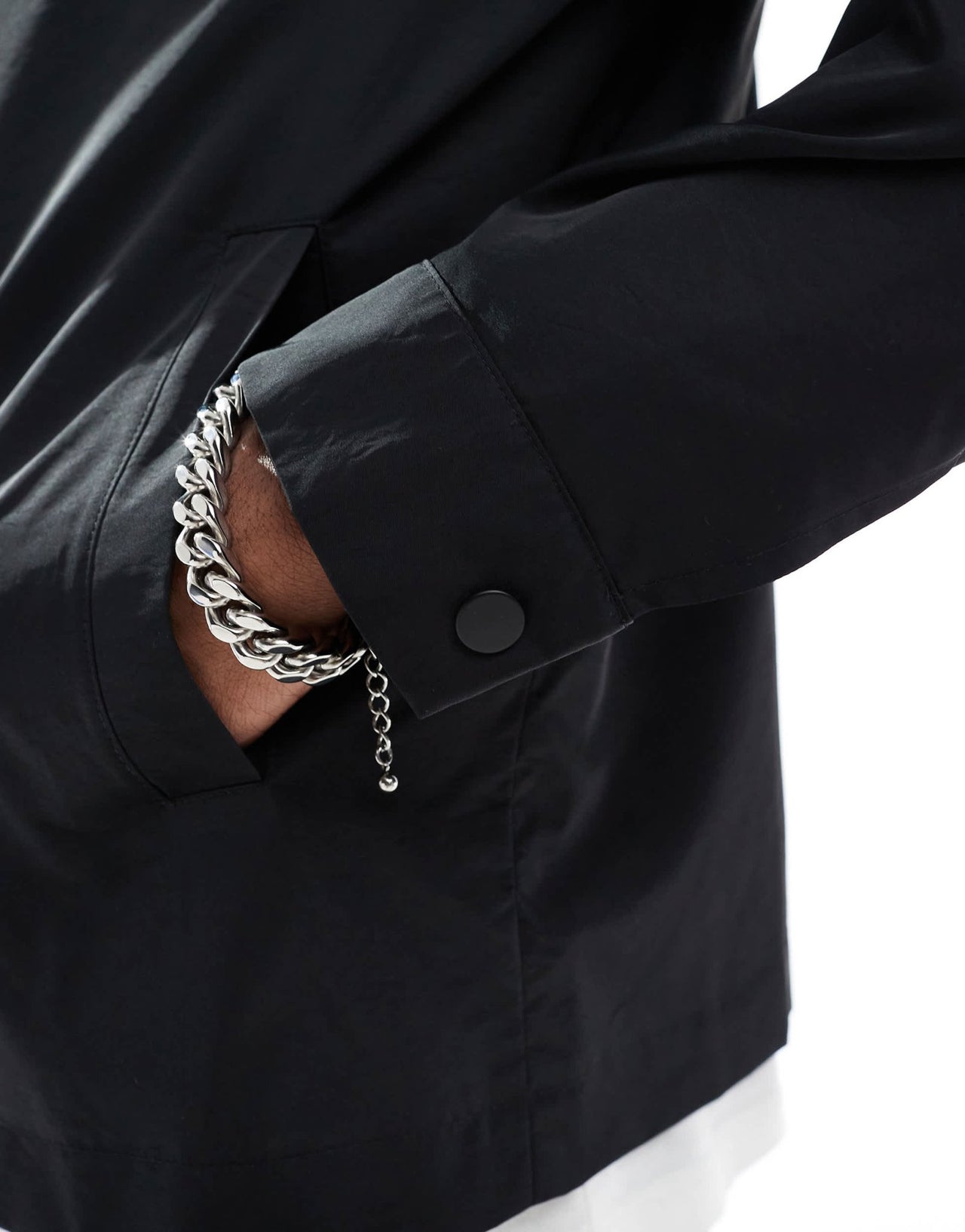 ASOS DESIGN lightweight coach jacket in black - ASOS Sample Sale