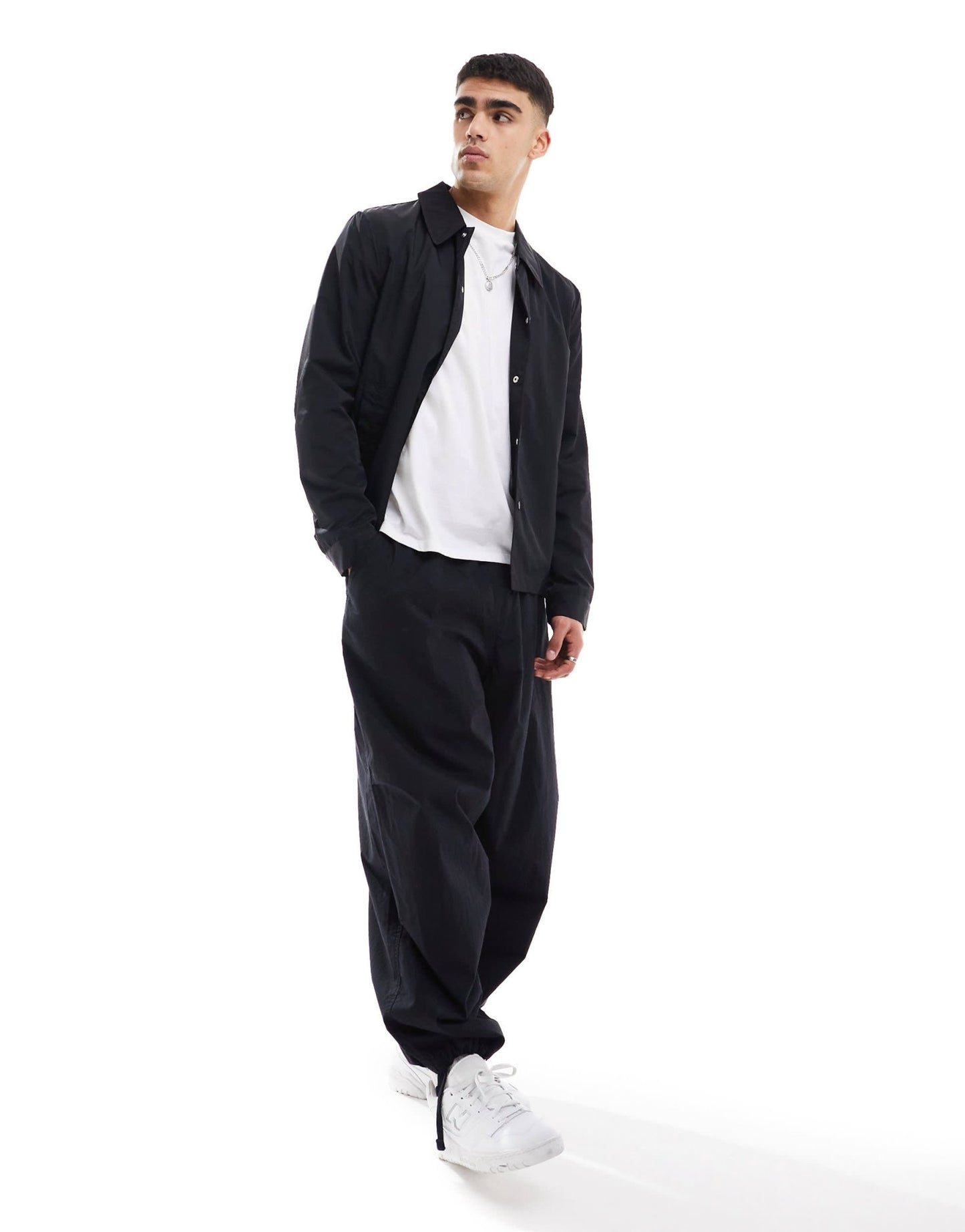 ASOS DESIGN lightweight harrington jacket In black - ASOS Sample Sale