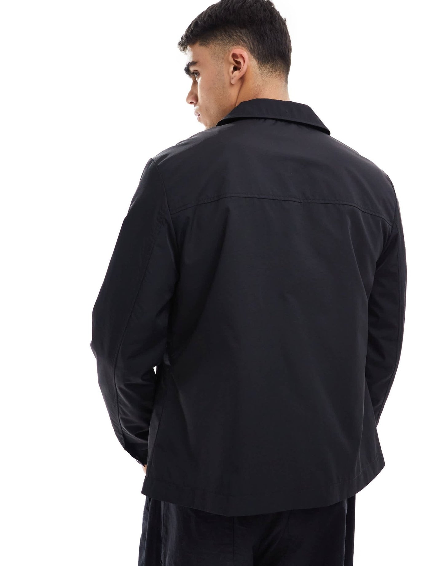 ASOS DESIGN lightweight harrington jacket In black - ASOS Sample Sale