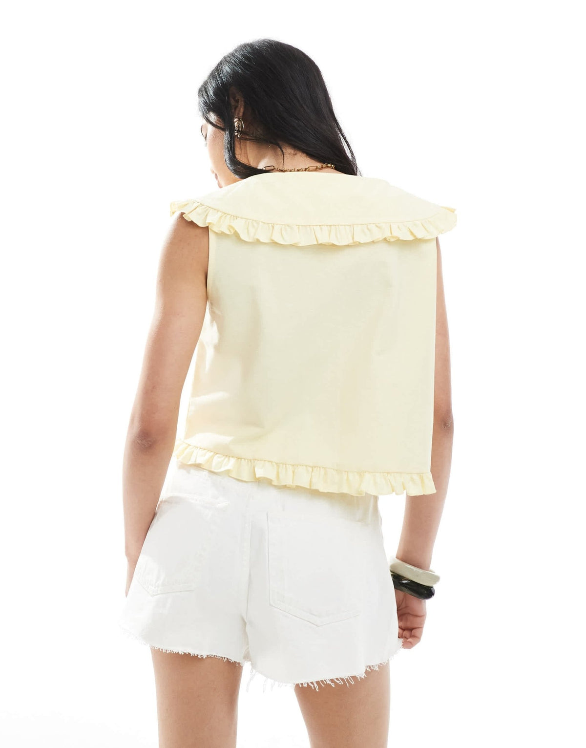 ASOS DESIGN linen blend tie front waistcoat - ASOS Sample Sale