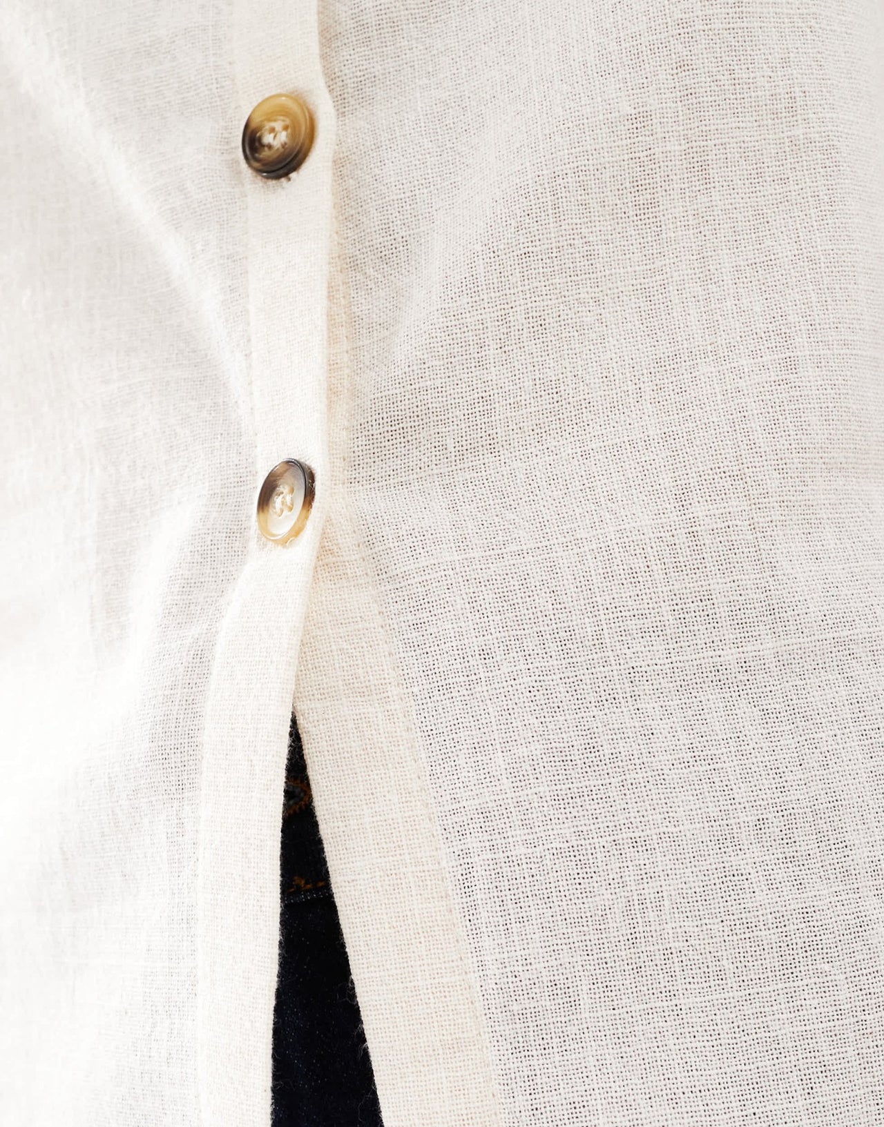 ASOS DESIGN linen look waistcoat in white - ASOS Sample Sale