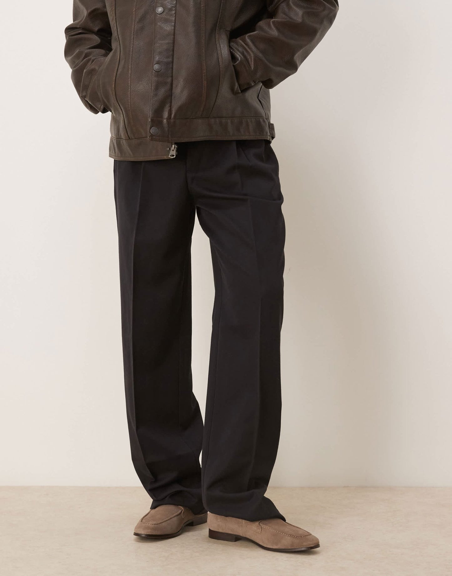 ASOS DESIGN loafers in taupe suede with snaffle - ASOS Sample Sale