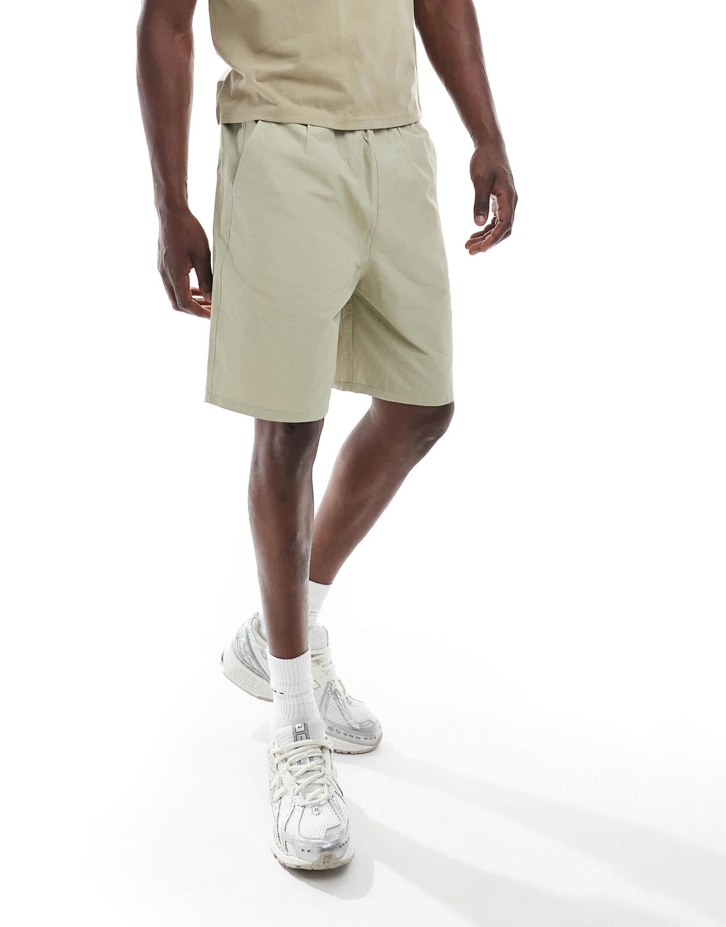 ASOS DESIGN long length ripstop shorts in light khaki - ASOS Sample Sale