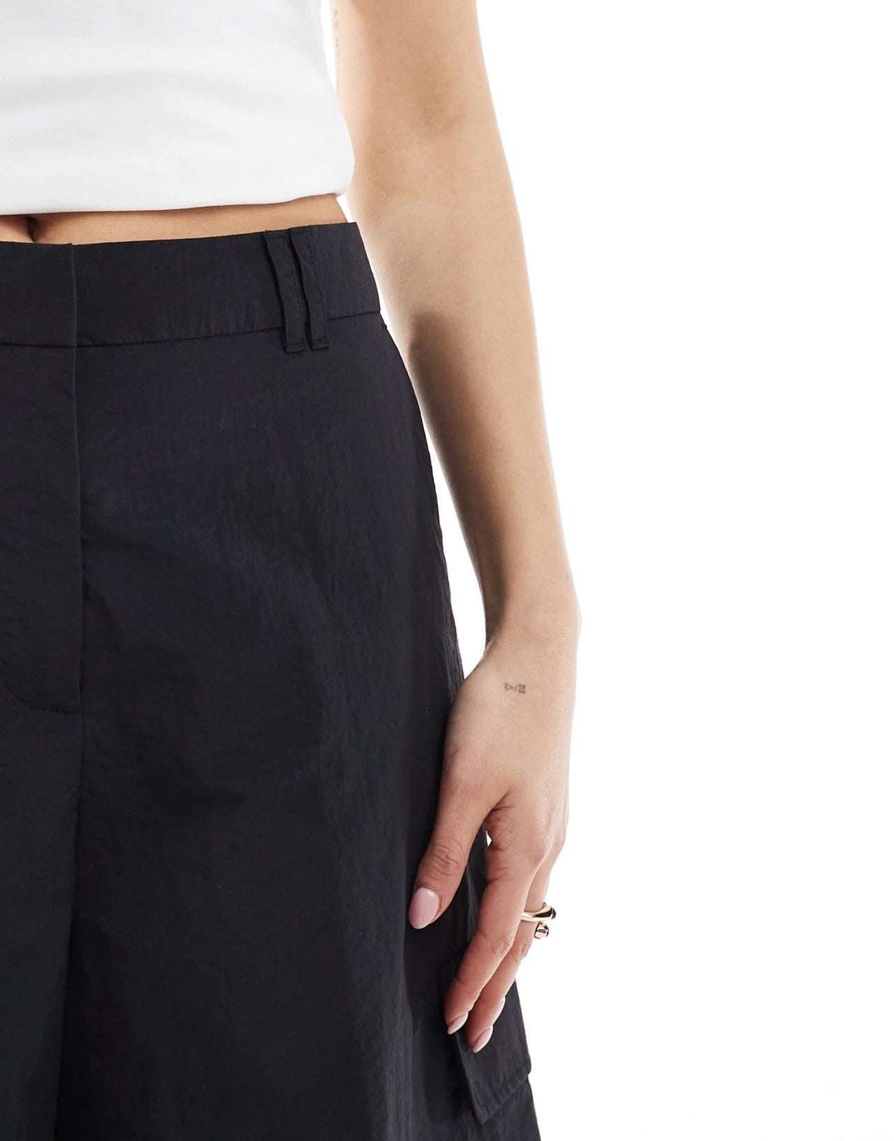 ASOS DESIGN longline shorts in black - ASOS Sample Sale