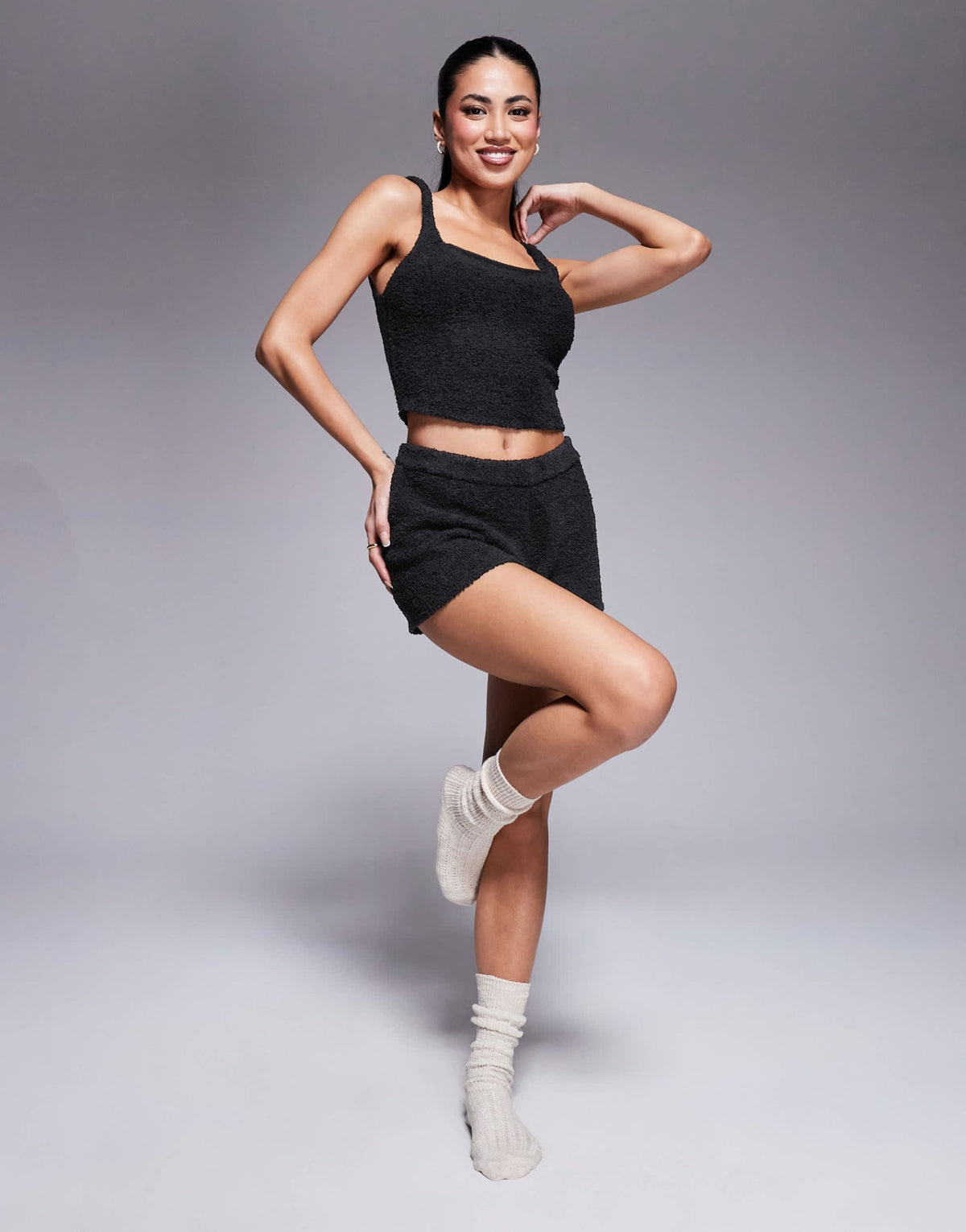 ASOS DESIGN lounge sock vest in black - ASOS Sample Sale