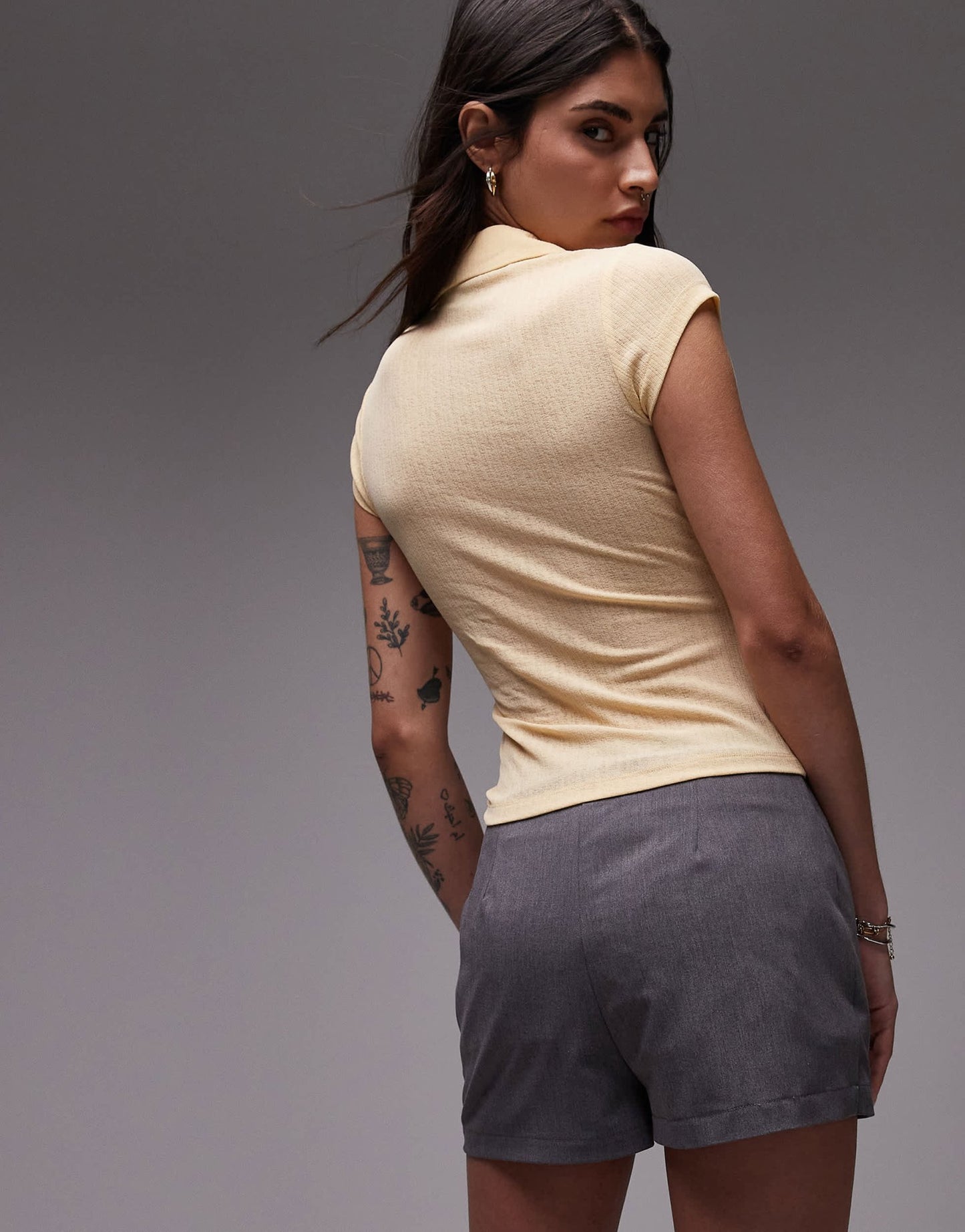 ASOS DESIGN micro mini skort in grey marl - ASOS Sample Sale