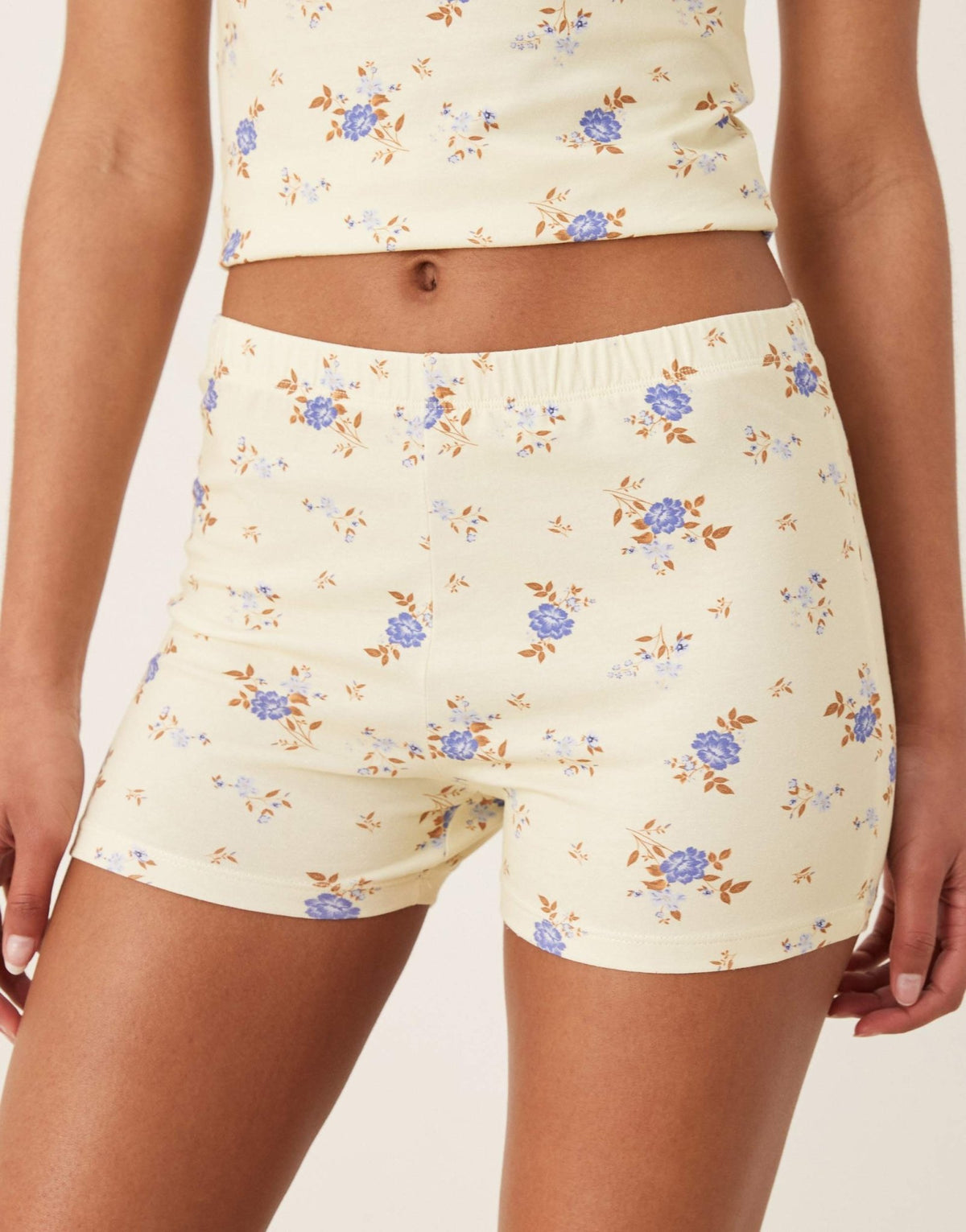 ASOS DESIGN micro short co-ord in buttermilk ditsy floral print - ASOS Sample Sale