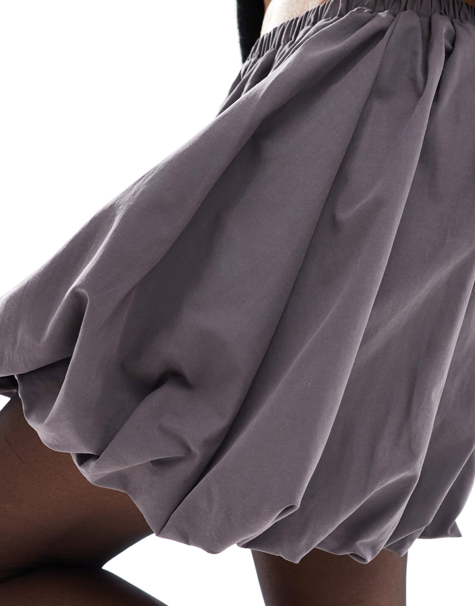 ASOS DESIGN mini puffball skirt in grey - ASOS Sample Sale