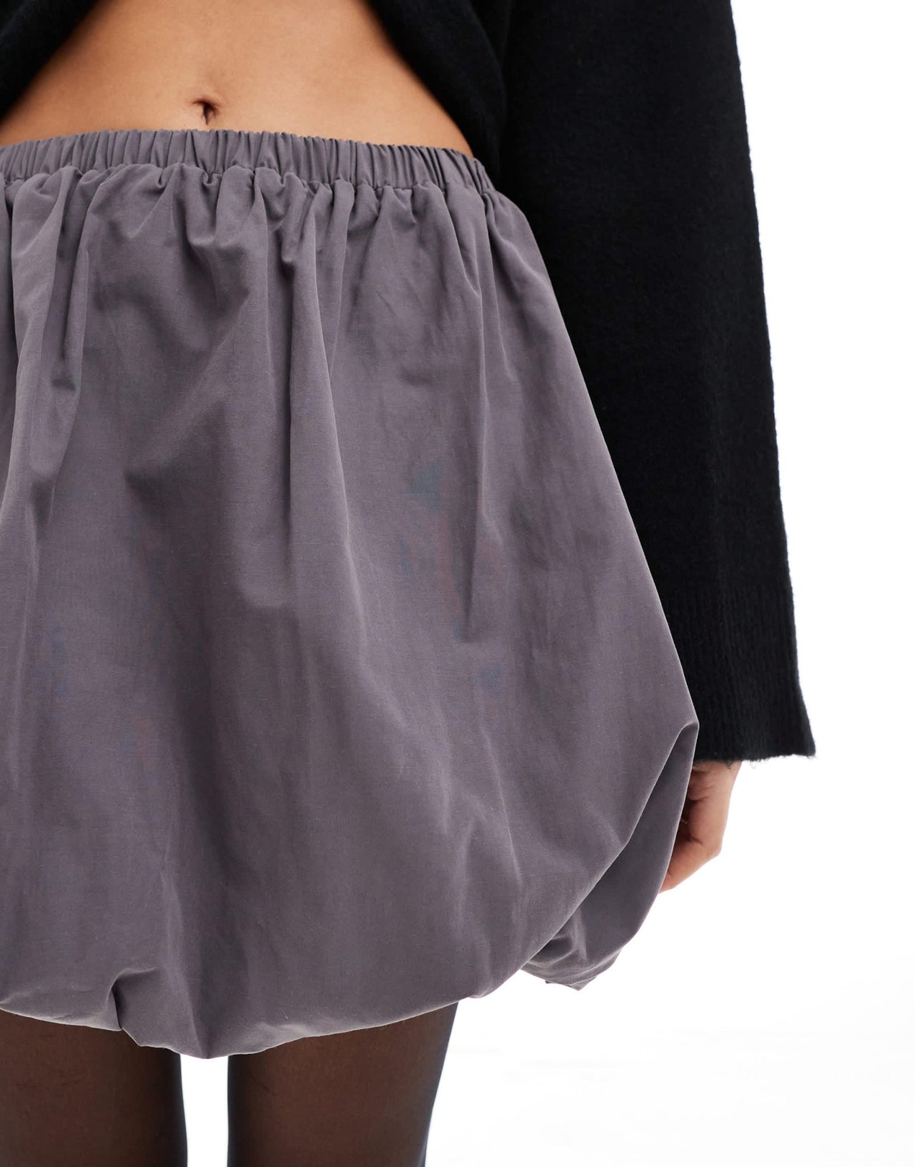 ASOS DESIGN mini puffball skirt in grey - ASOS Sample Sale