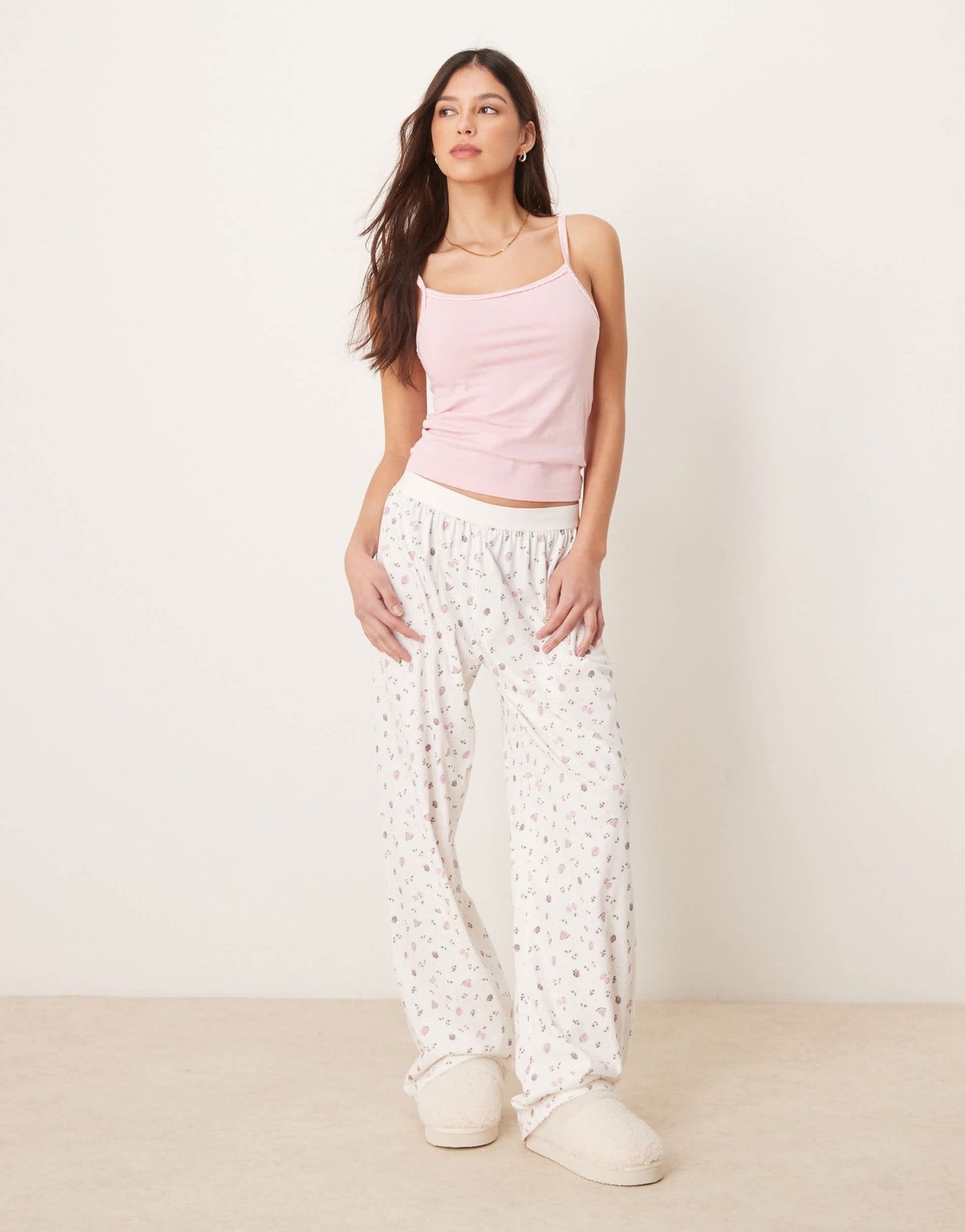 ASOS DESIGN mix & match pyjama cami in pink - ASOS Sample Sale