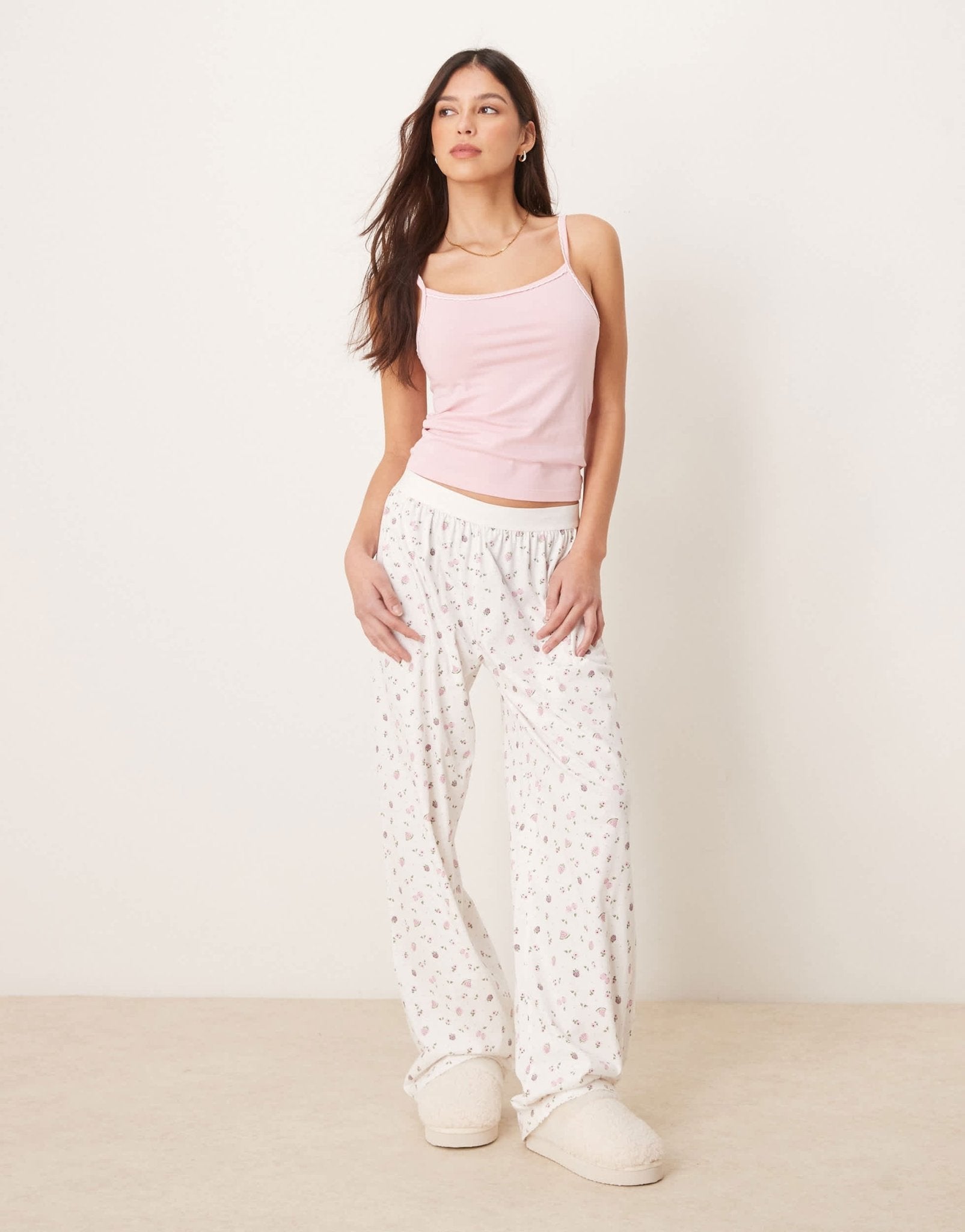 ASOS DESIGN mix & match pyjama cami in pink - ASOS Sample Sale