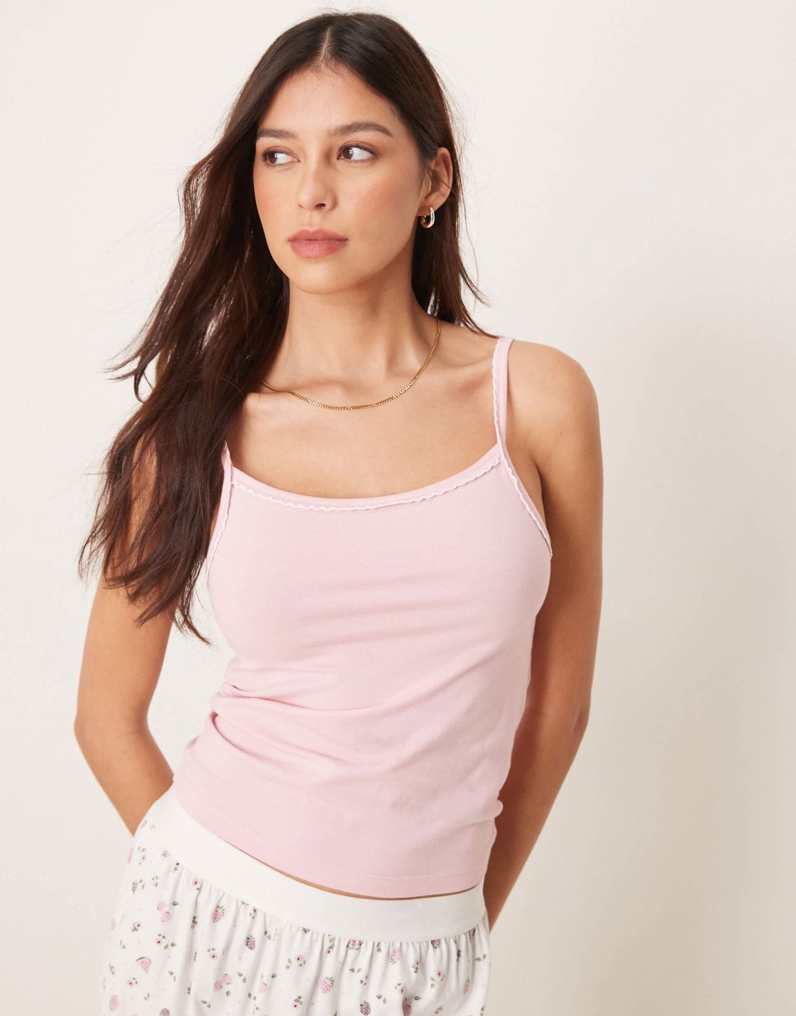ASOS DESIGN mix & match pyjama cami in pink - ASOS Sample Sale