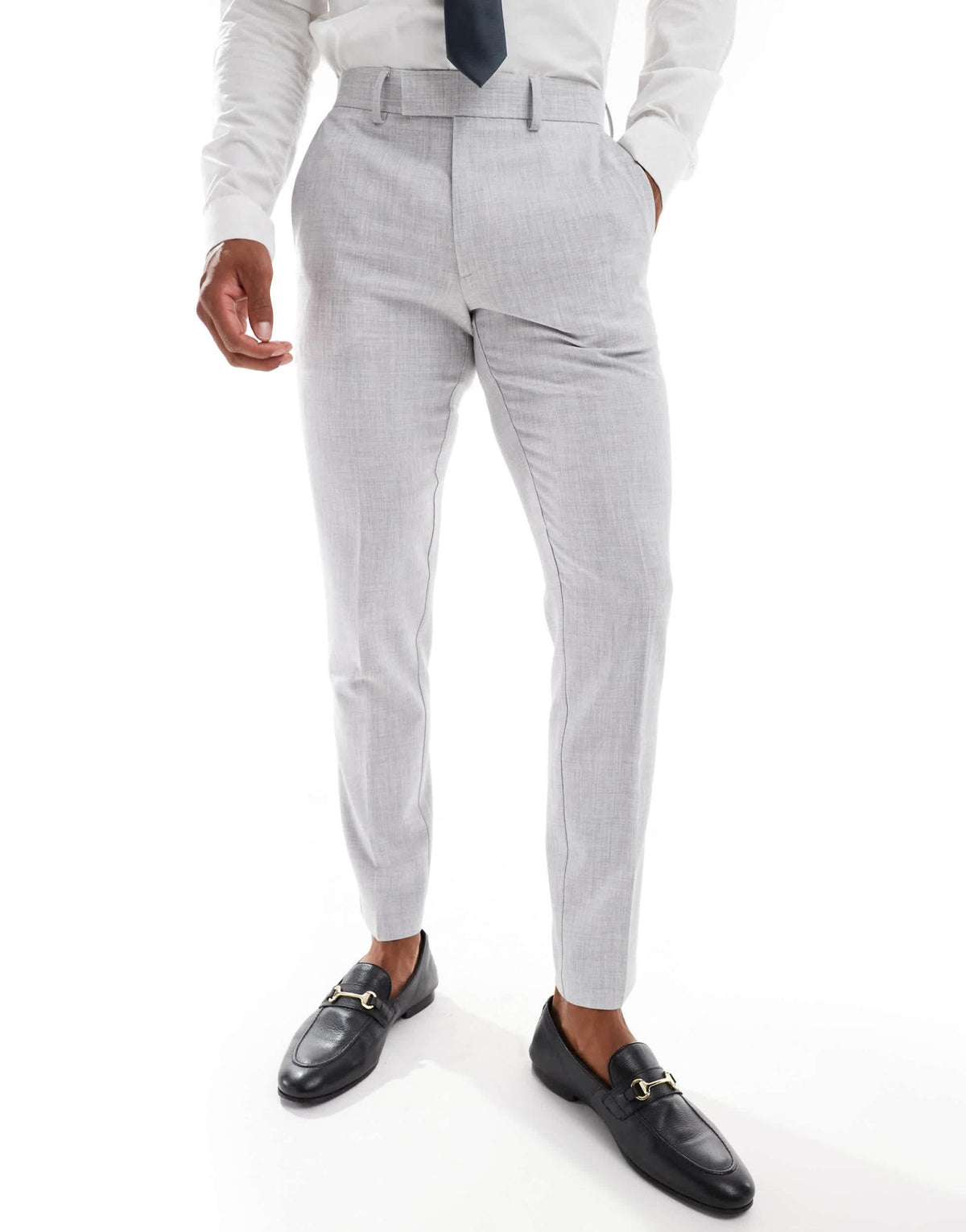 ASOS DESIGN new skinny suit trousers in grey crosshatch texture - ASOS Sample Sale