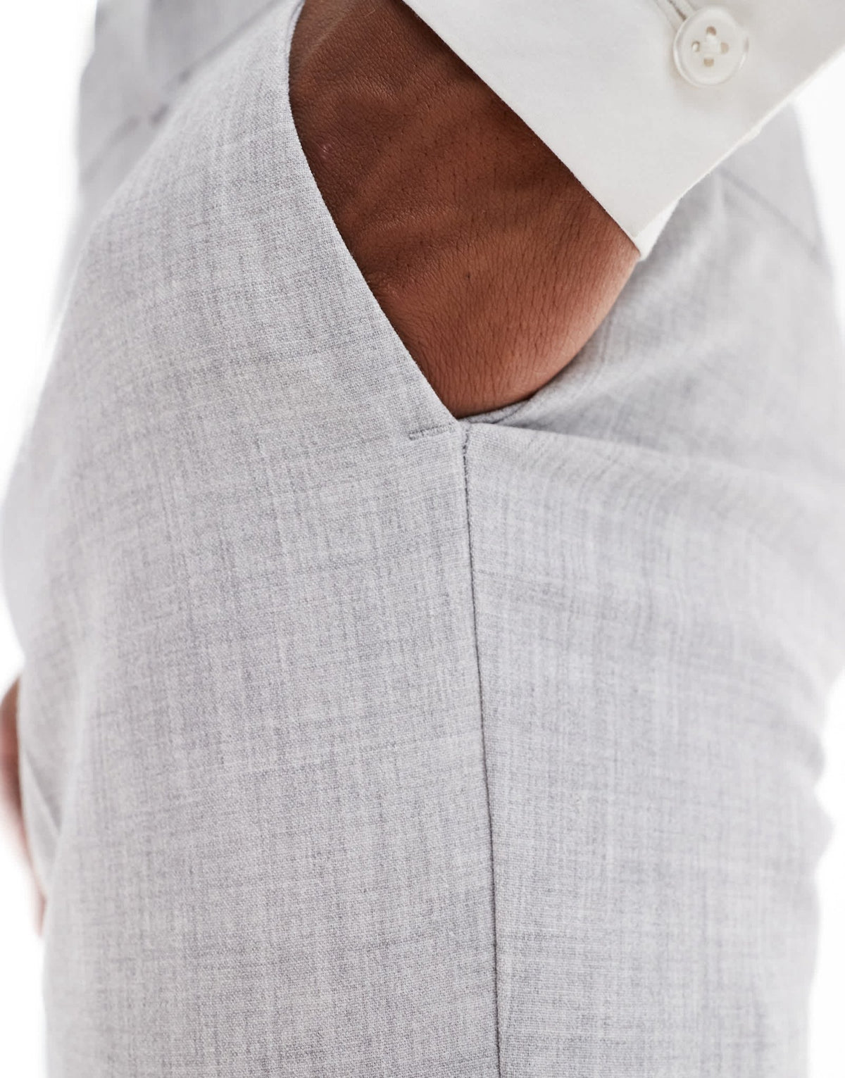 ASOS DESIGN new skinny suit trousers in grey crosshatch texture - ASOS Sample Sale