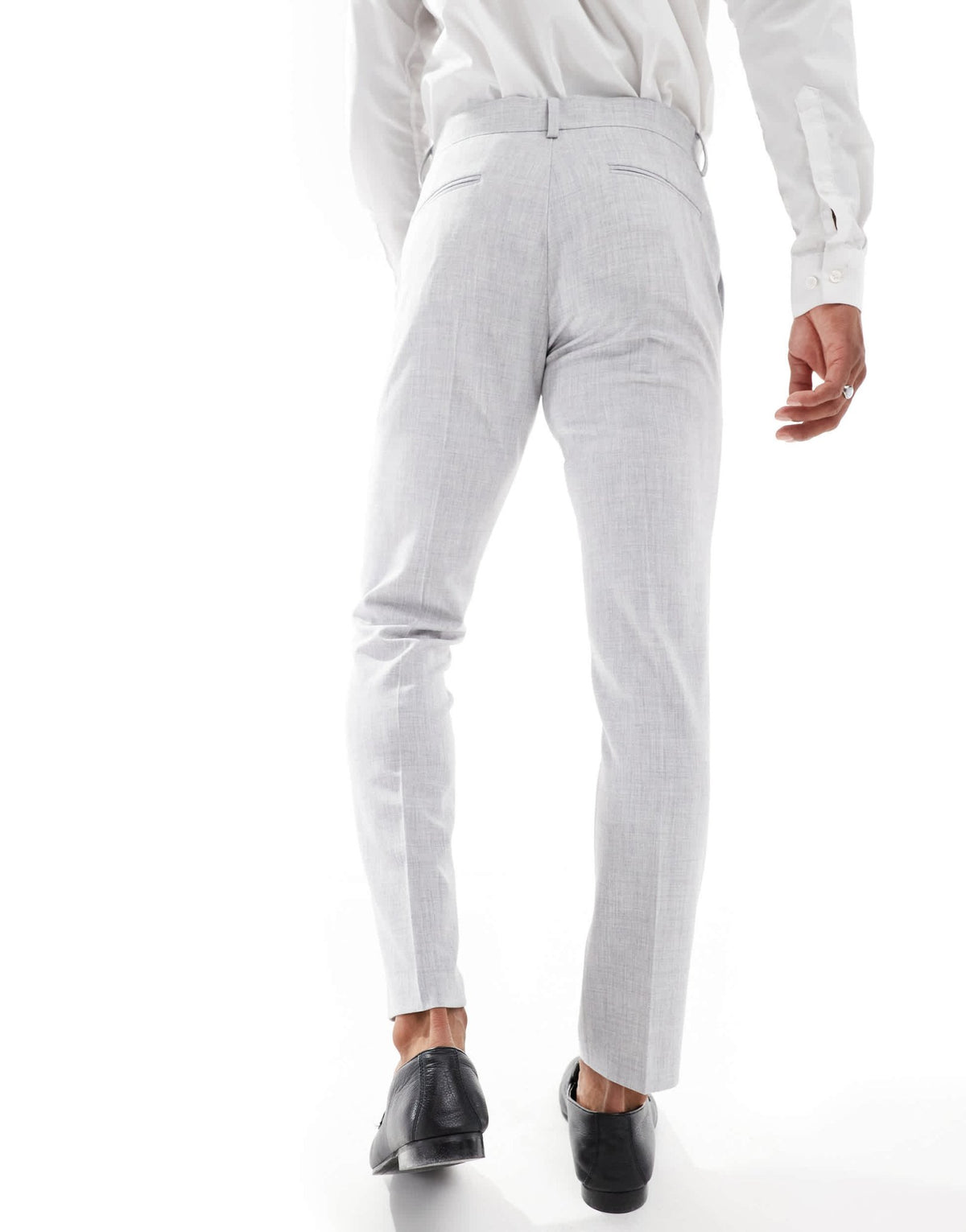 ASOS DESIGN new skinny suit trousers in grey crosshatch texture - ASOS Sample Sale