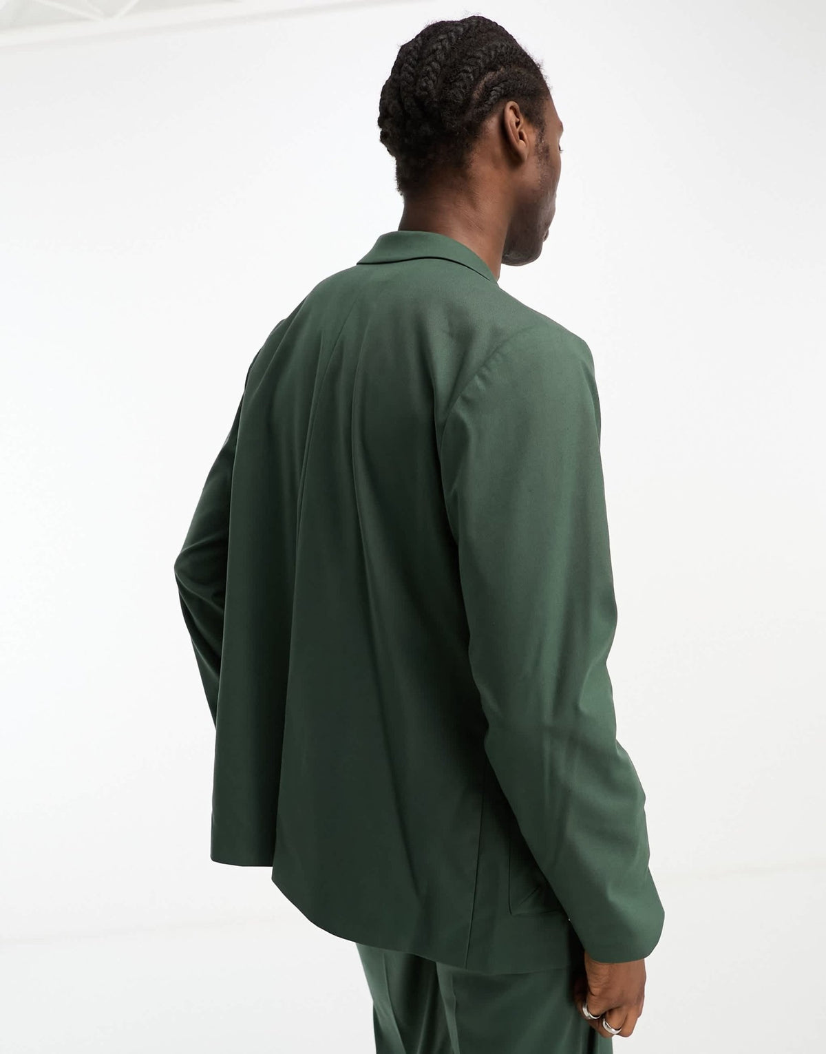 ASOS DESIGN oversized cargo pocket suit jacket in green - ASOS Sample Sale