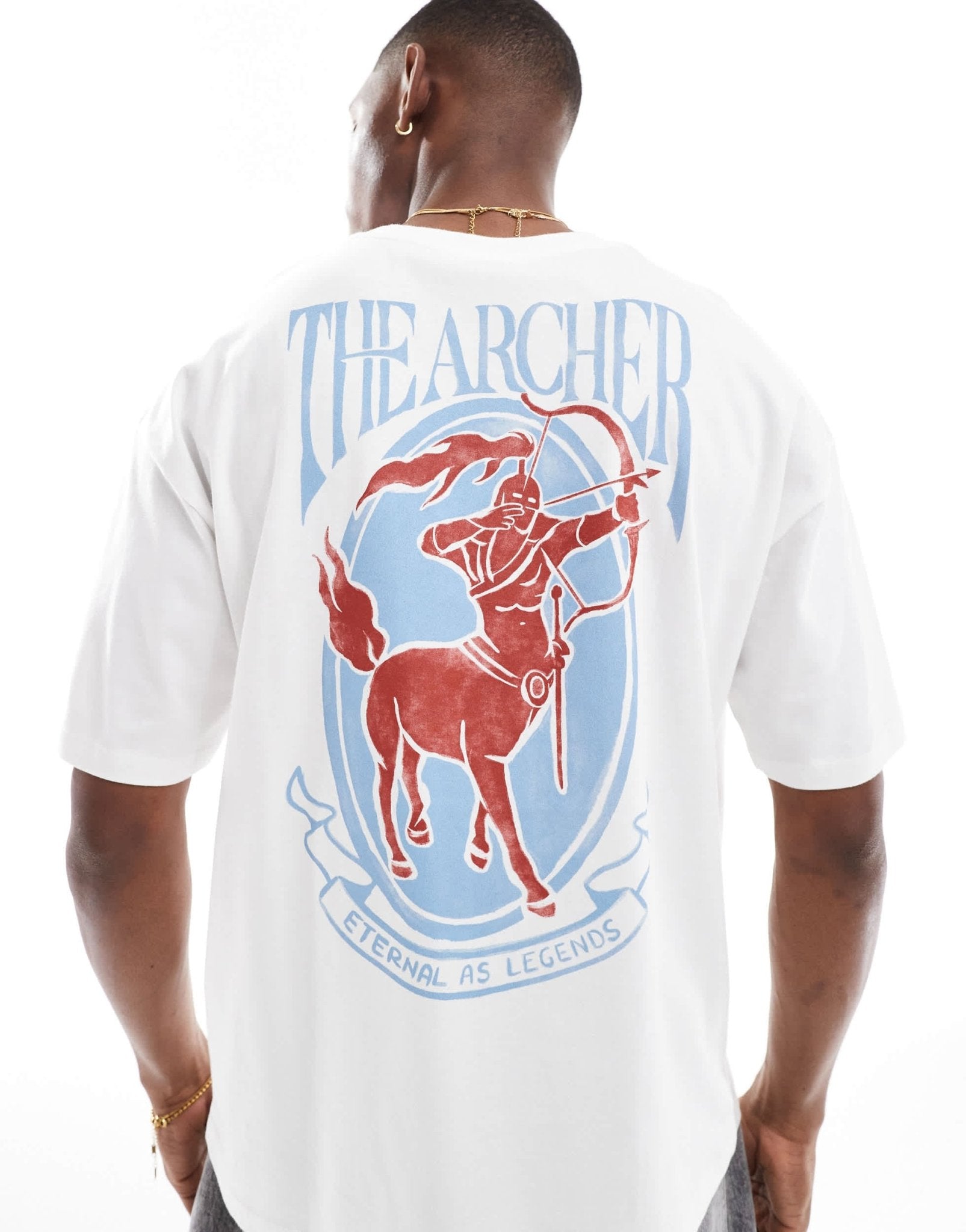 ASOS DESIGN oversized graphic t-shirt in white - ASOS Sample Sale