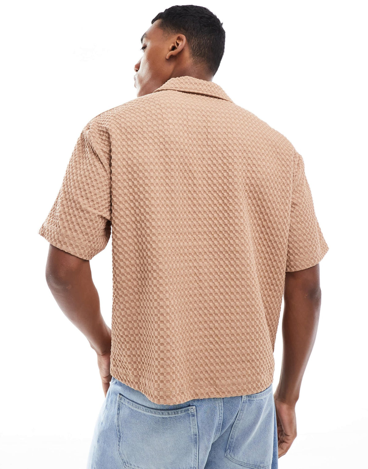 ASOS DESIGN oversized heavyweight waffle t-shirt with raglan sleeve in neutral - ASOS Sample Sale