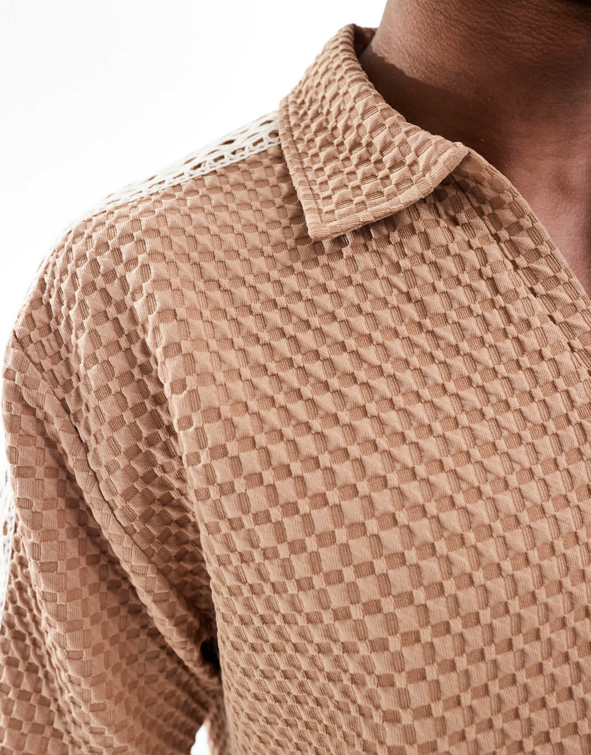 ASOS DESIGN oversized heavyweight waffle t-shirt with raglan sleeve in neutral - ASOS Sample Sale