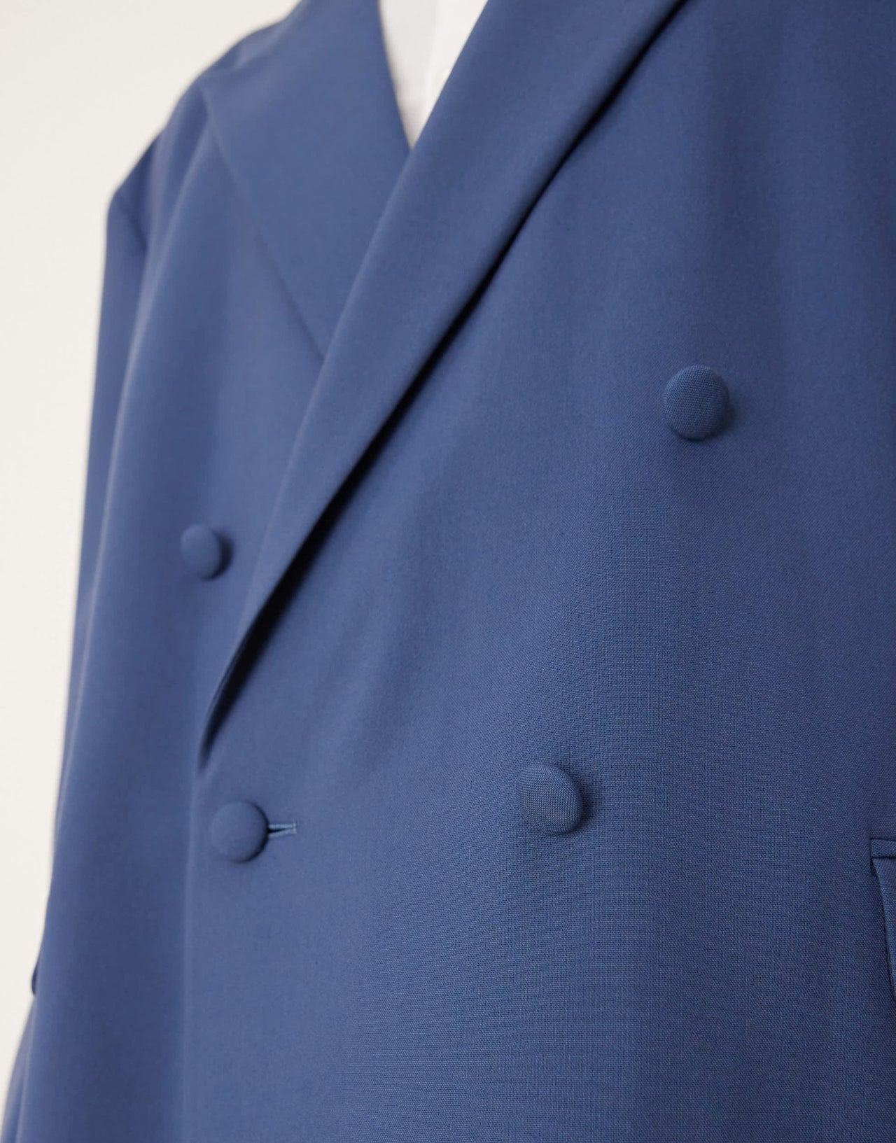 ASOS DESIGN oversized slouchy double breasted suit jacket in blue - ASOS Sample Sale