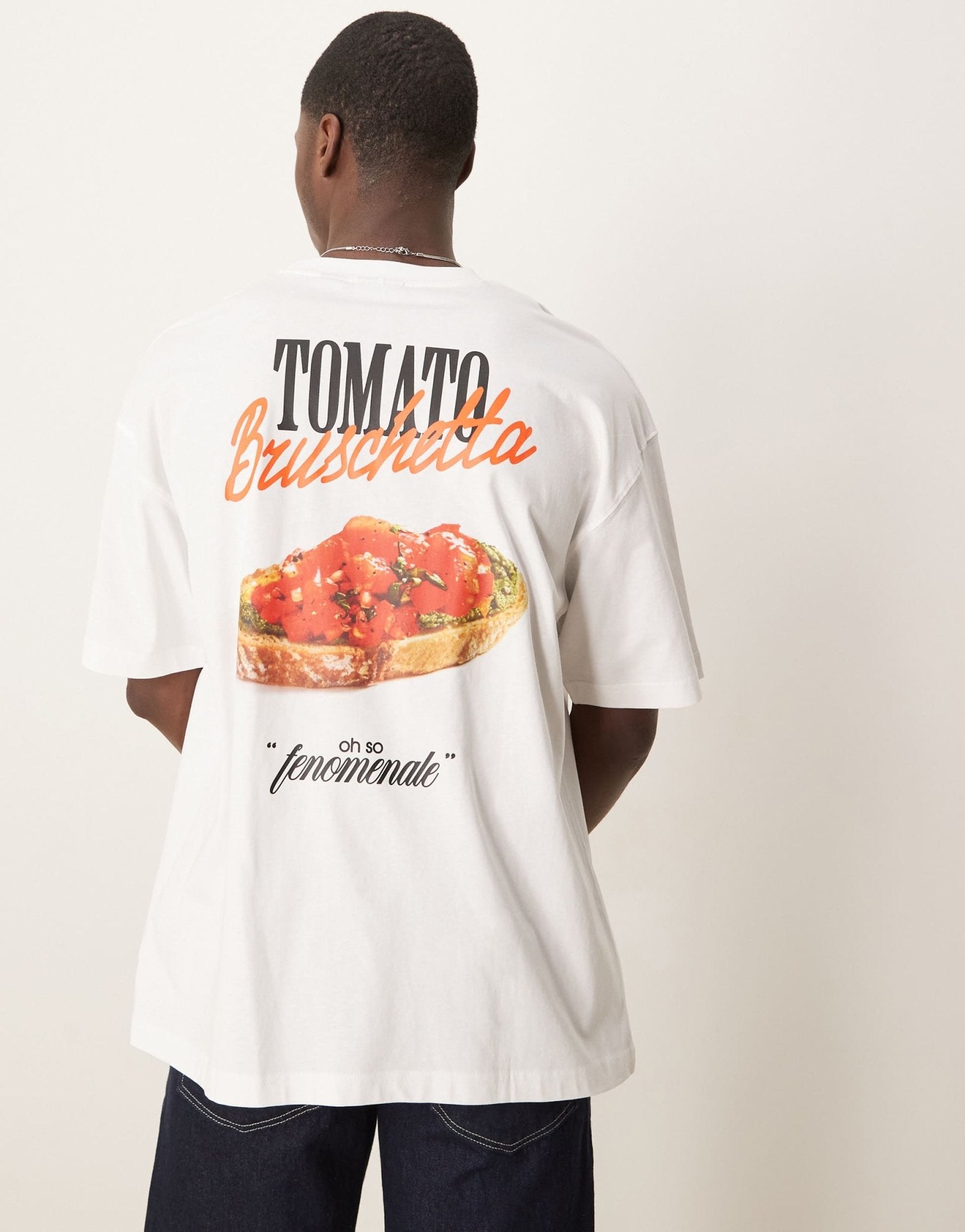 ASOS DESIGN oversized t-shirt with cartoon graphic in white - ASOS Sample Sale