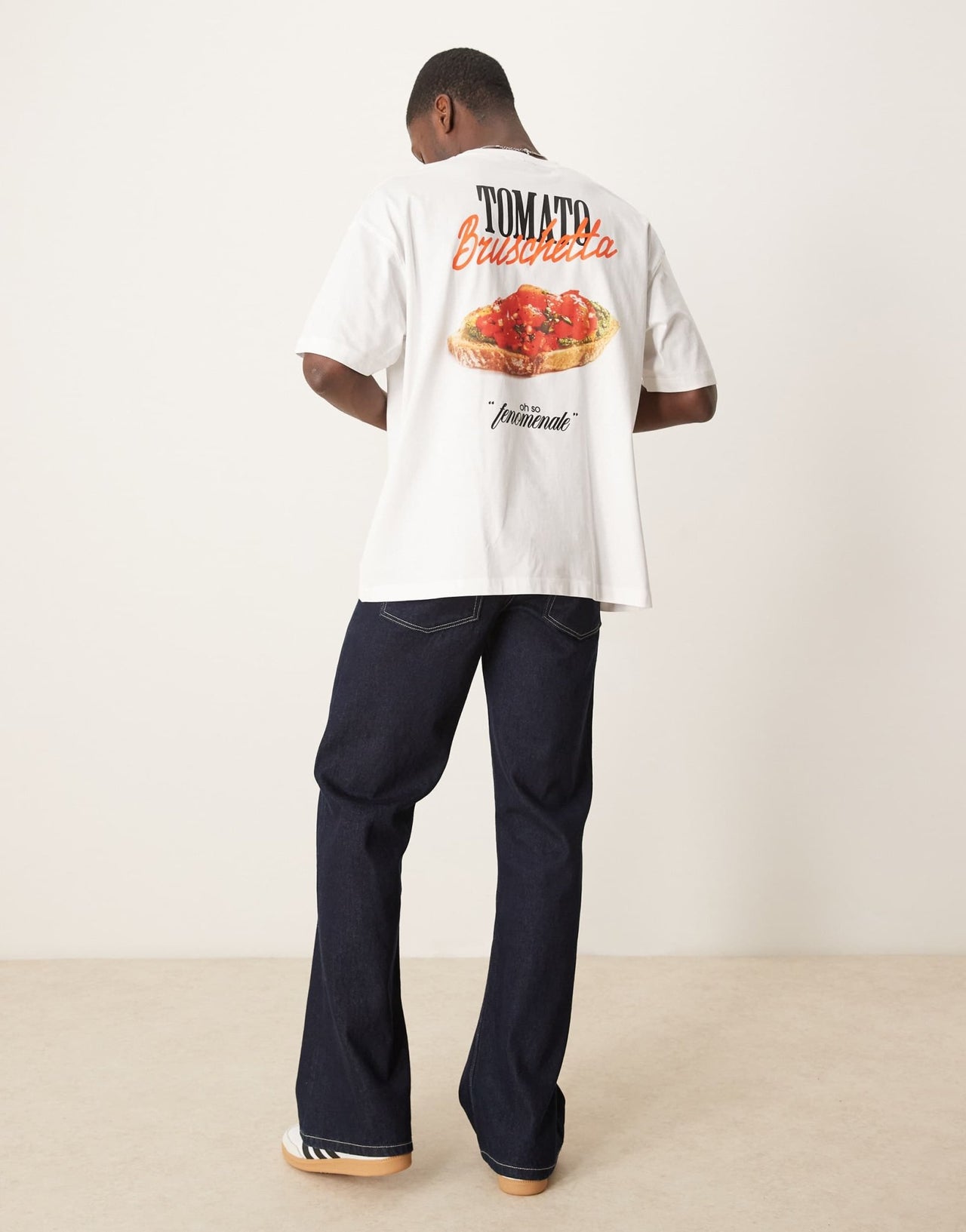 ASOS DESIGN oversized t-shirt with cartoon graphic in white - ASOS Sample Sale