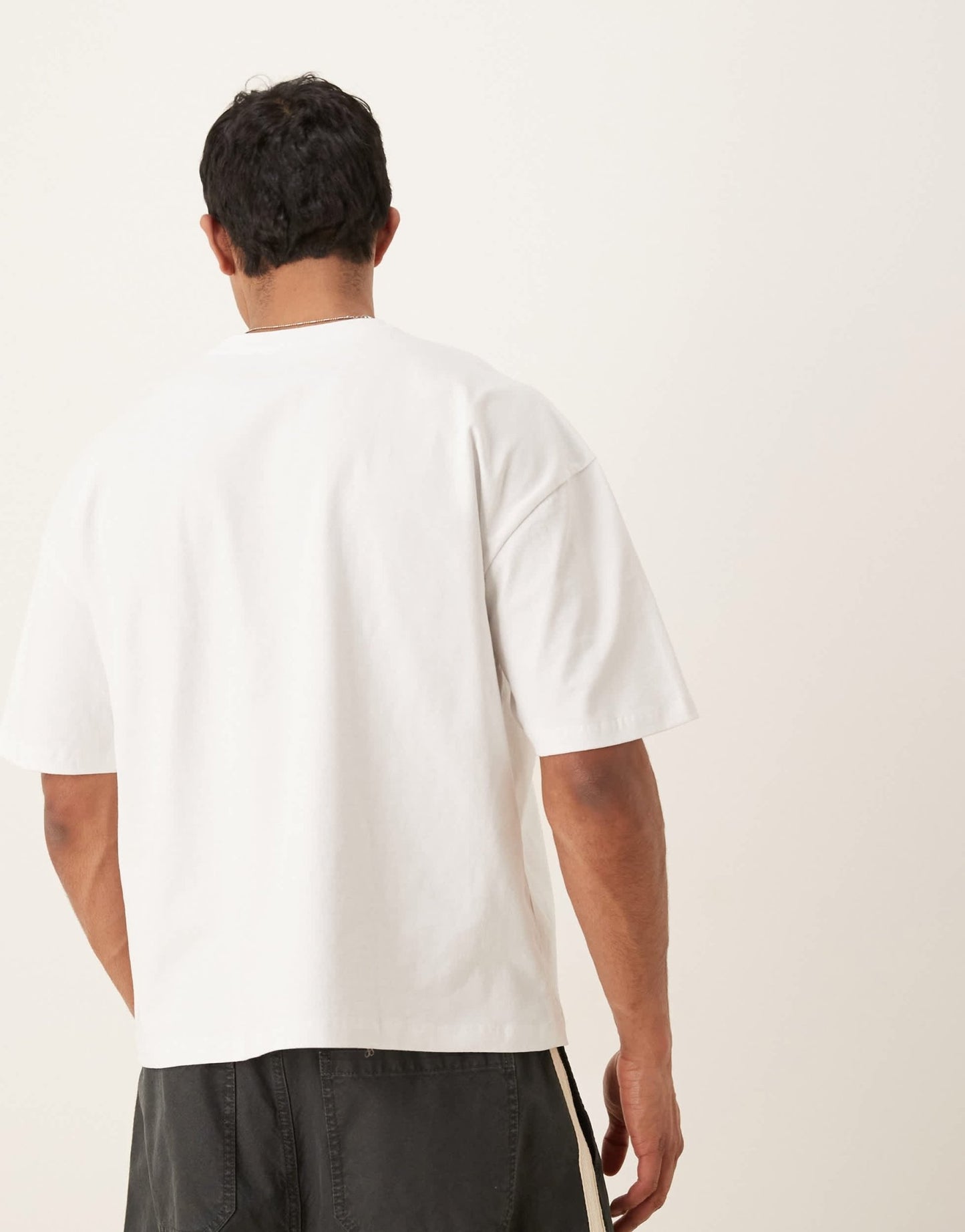 ASOS DESIGN oversized t-shirt with chest print in white - ASOS Sample Sale