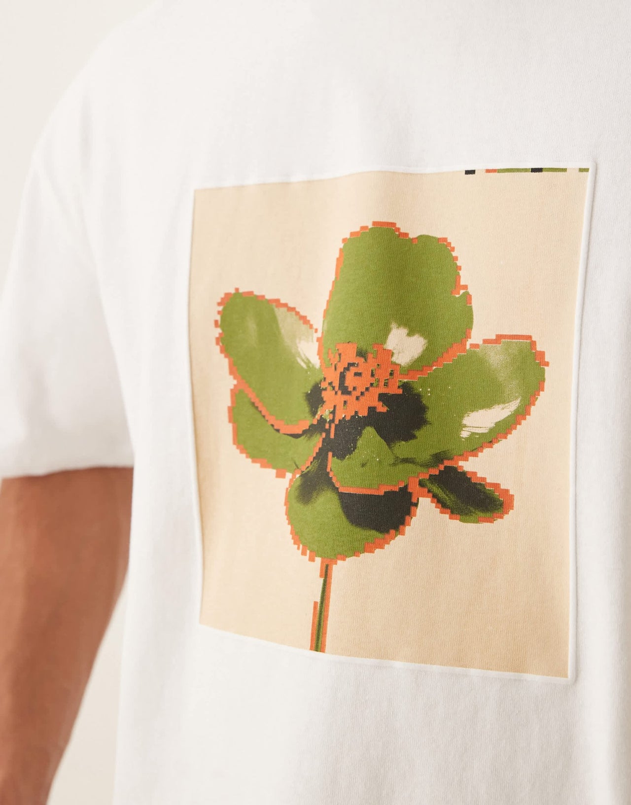 ASOS DESIGN oversized t-shirt with chest print in white - ASOS Sample Sale