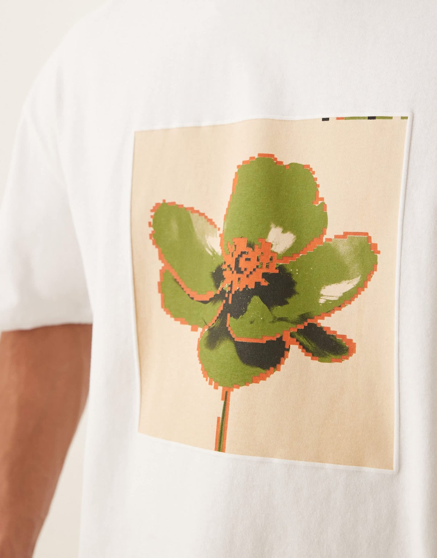 ASOS DESIGN oversized t-shirt with chest print in white - ASOS Sample Sale