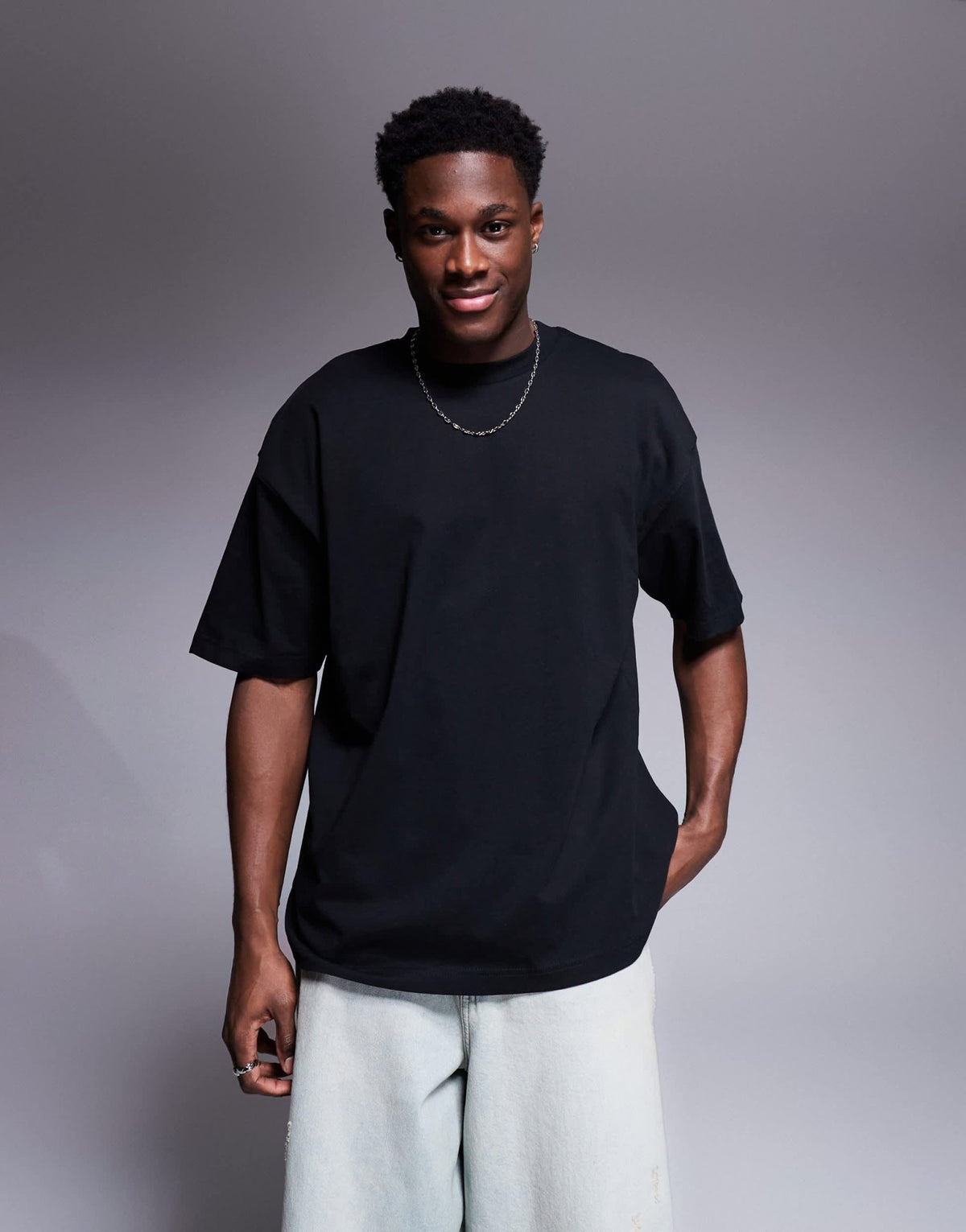 ASOS DESIGN oversized t-shirt with city graphic in black - ASOS Sample Sale
