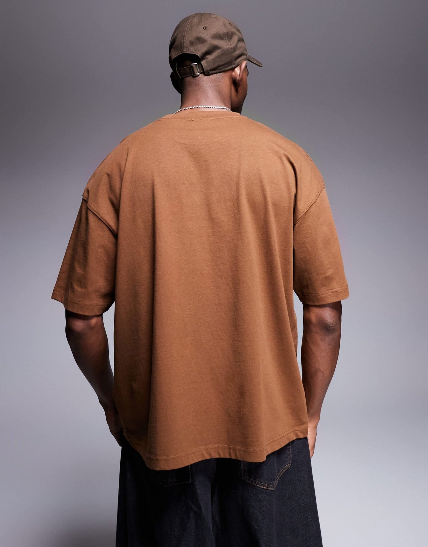 ASOS DESIGN oversized t-shirt with city graphic in brown - ASOS Sample Sale