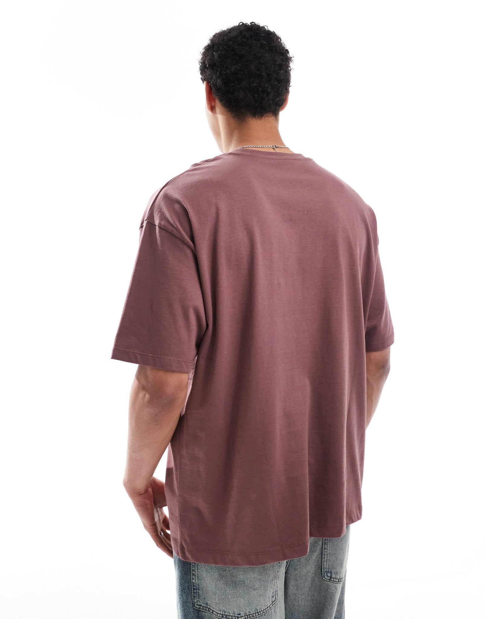 ASOS DESIGN oversized t-shirt with city graphic in brown - ASOS Sample Sale