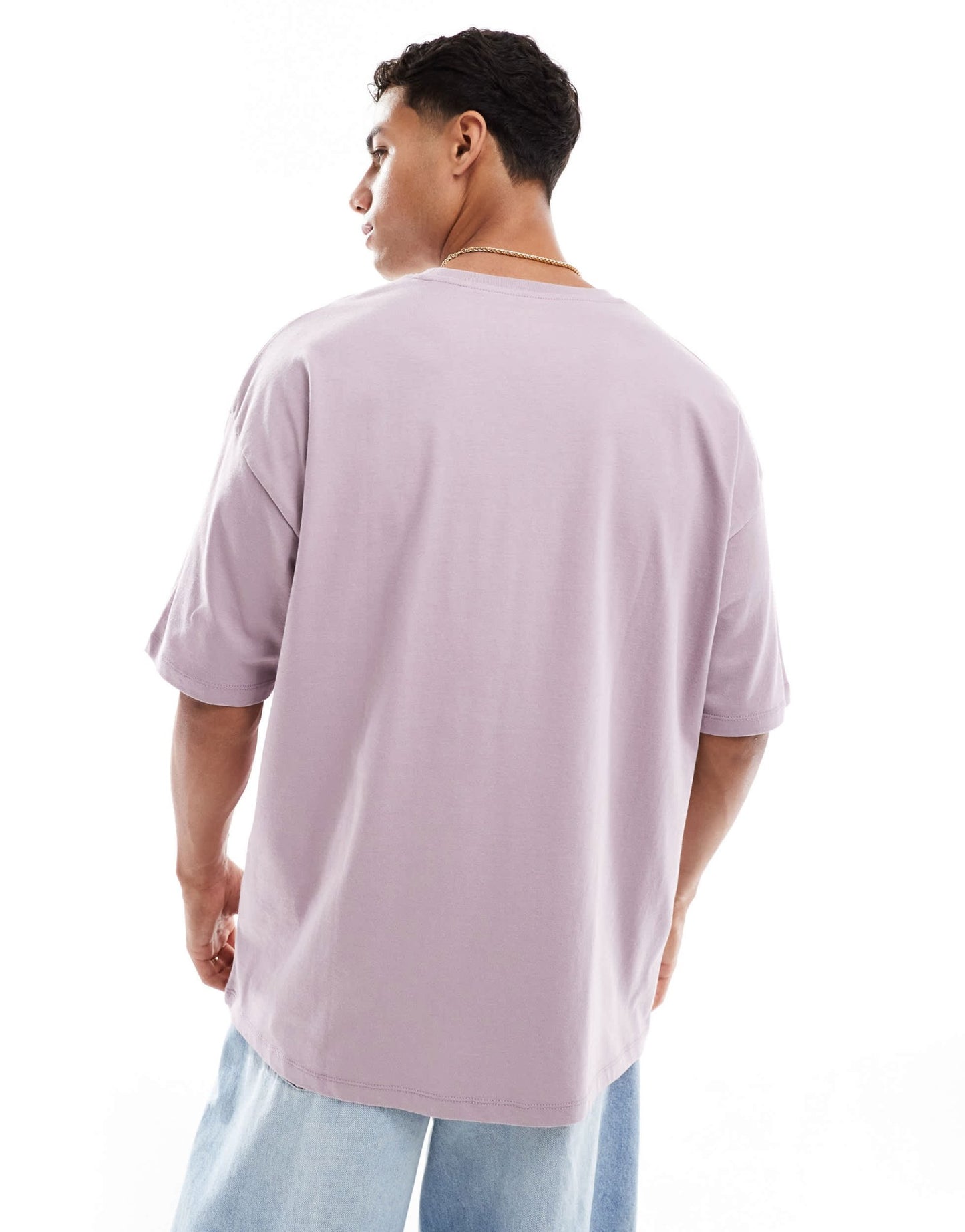 ASOS DESIGN oversized t-shirt with city graphic in lilac - ASOS Sample Sale