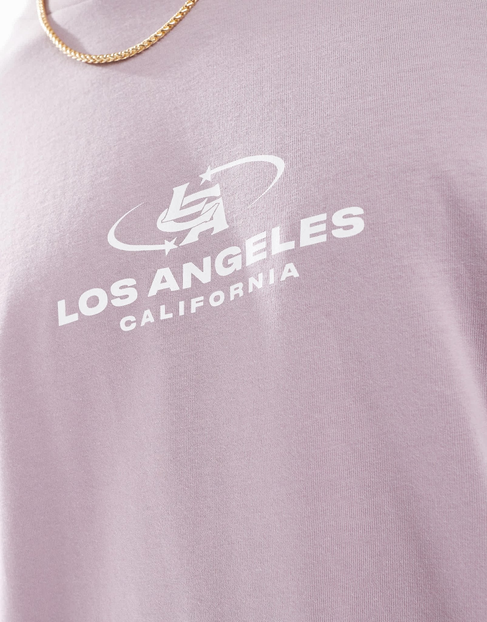 ASOS DESIGN oversized t-shirt with city graphic in lilac - ASOS Sample Sale