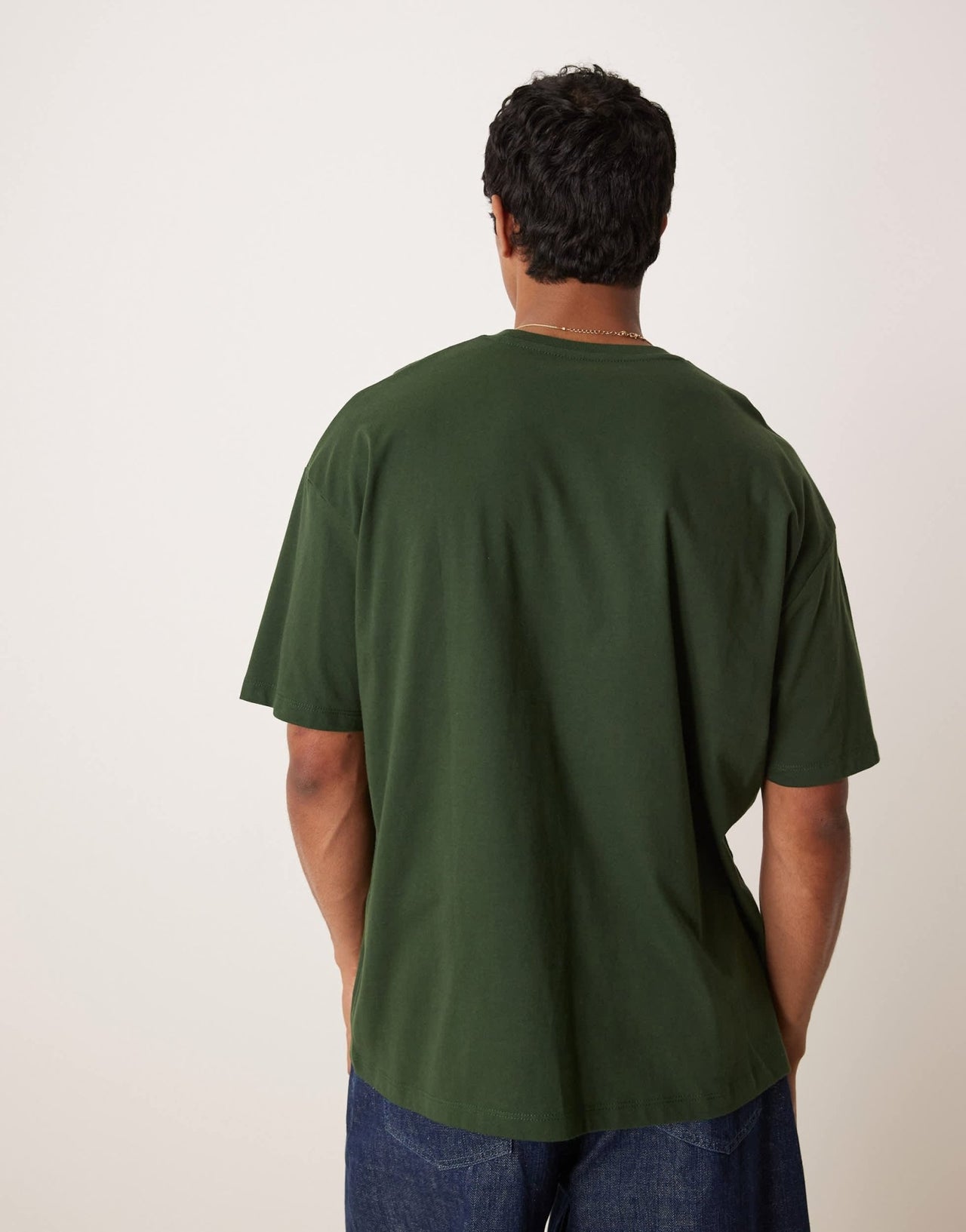 ASOS DESIGN oversized t-shirt with city pocket embroidery in green - ASOS Sample Sale