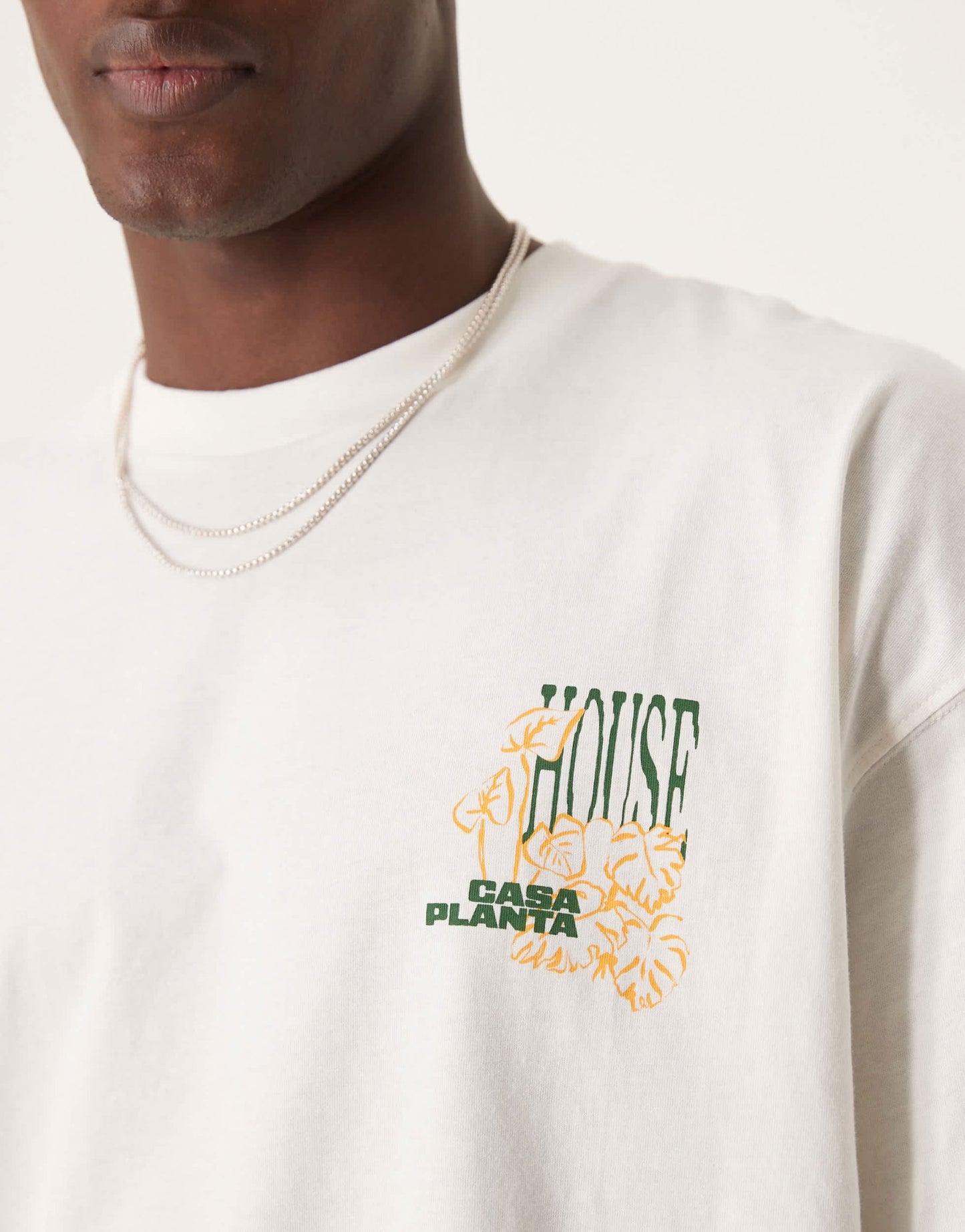 ASOS DESIGN oversized t-shirt with floral graphic in cream - ASOS Sample Sale