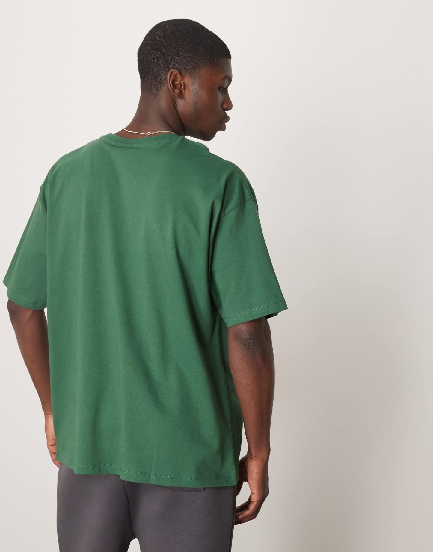 ASOS DESIGN oversized t-shirt with front city graphic in dark green - ASOS Sample Sale