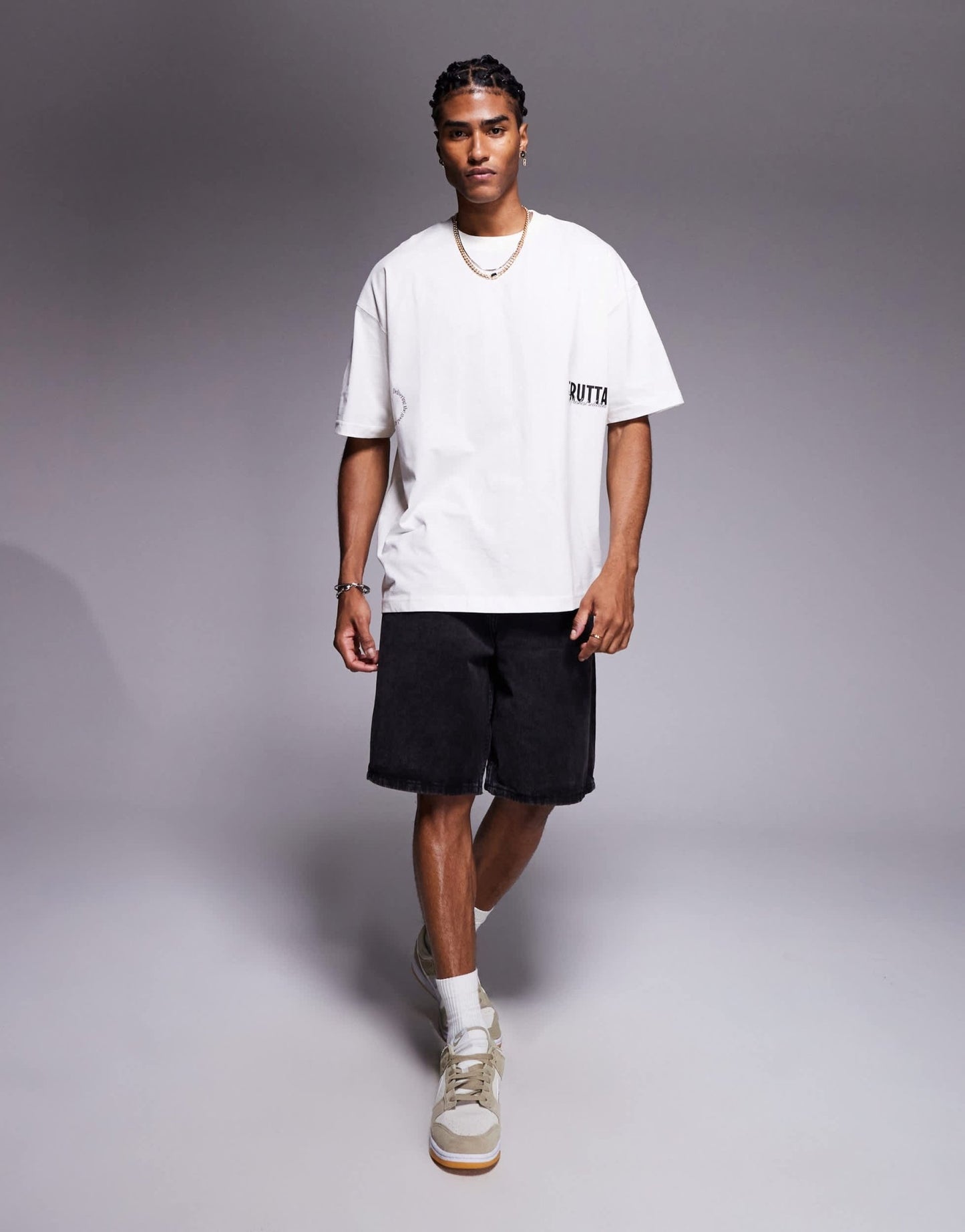 ASOS DESIGN oversized t-shirt with fruit graphic in cream - ASOS Sample Sale