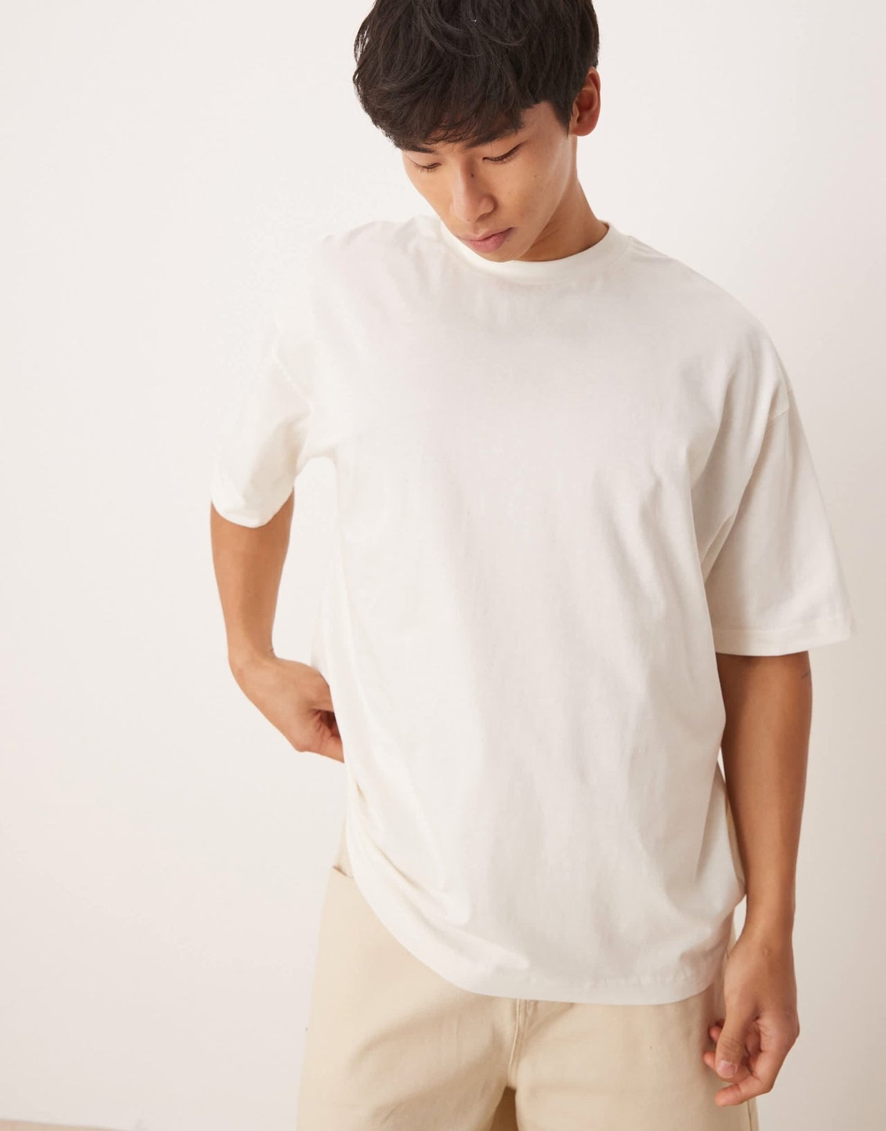 ASOS DESIGN oversized t-shirt with high summer graphic in off white - ASOS Sample Sale