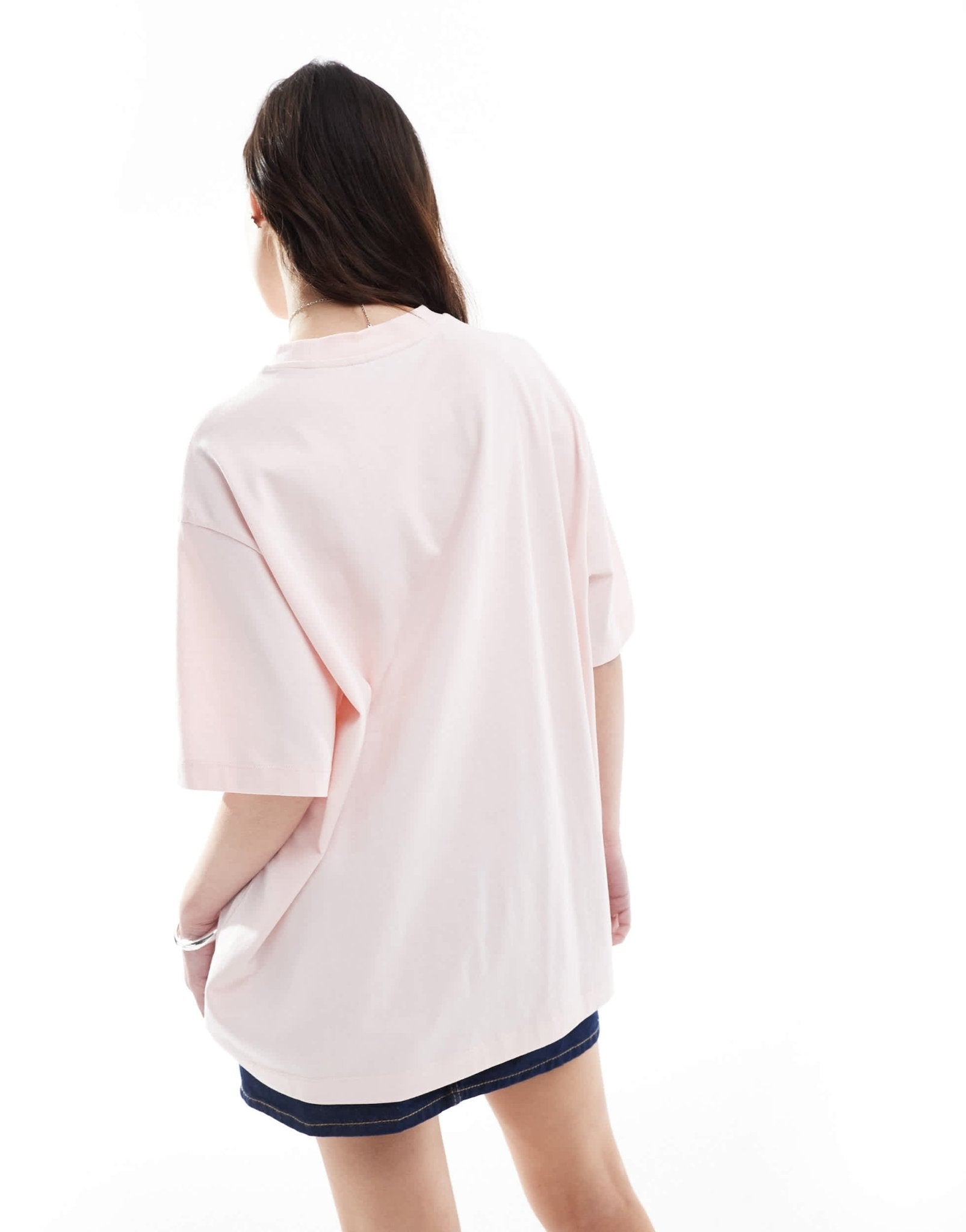 ASOS DESIGN Oversized T-shirt with pasta graphic in pink - ASOS Sample Sale