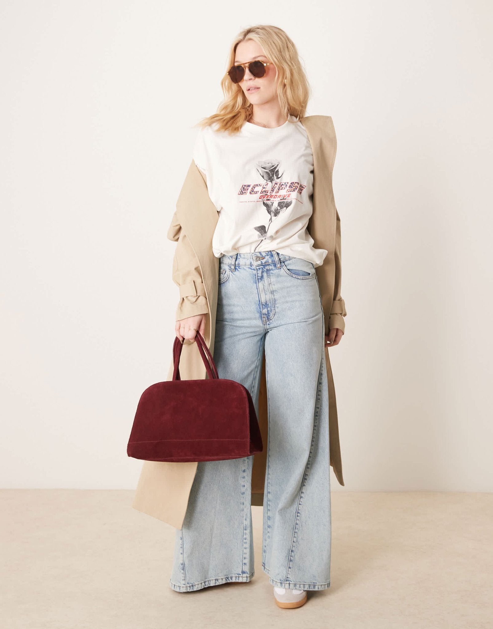 ASOS DESIGN oversized t-shirt with rose graphic - ASOS Sample Sale
