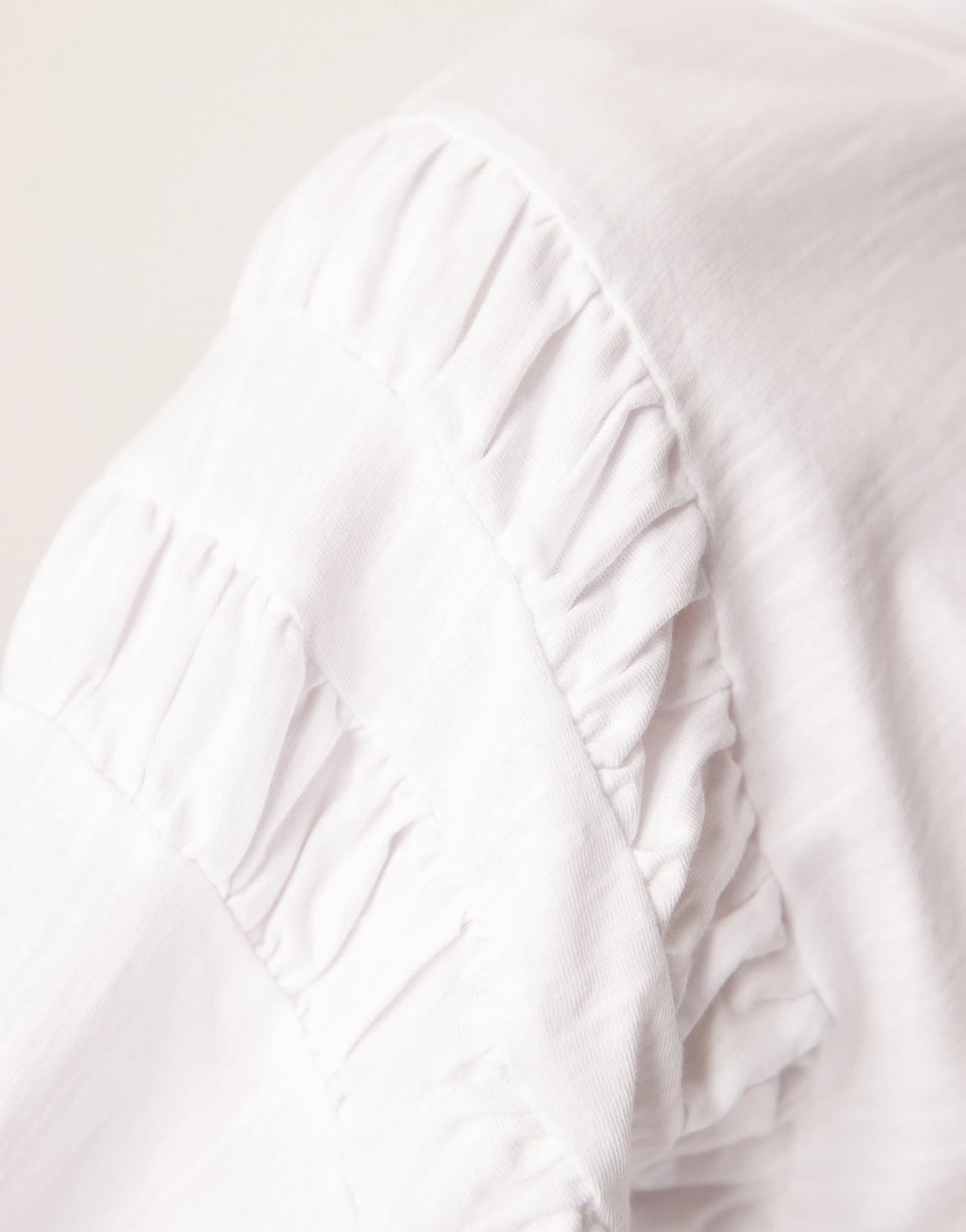ASOS DESIGN oversized t-shirt with ruched sleeve detail in white - ASOS Sample Sale