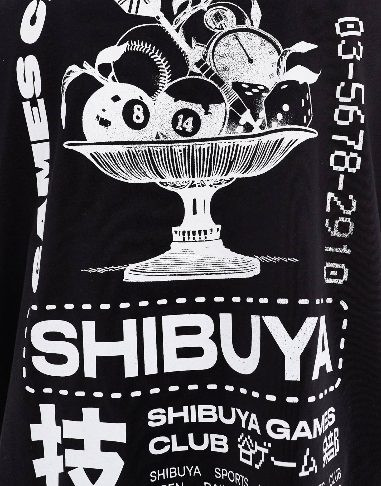 ASOS DESIGN oversized t-shirt with Shibuya graphic in black - ASOS Sample Sale