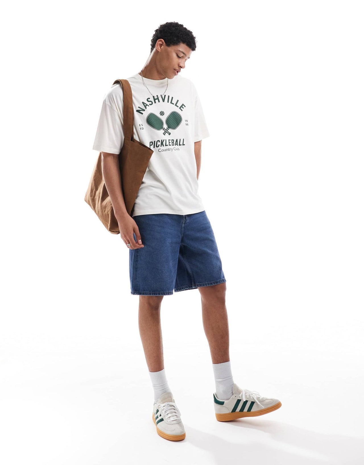 ASOS DESIGN oversized t-shirt with sports graphic in off white - ASOS Sample Sale