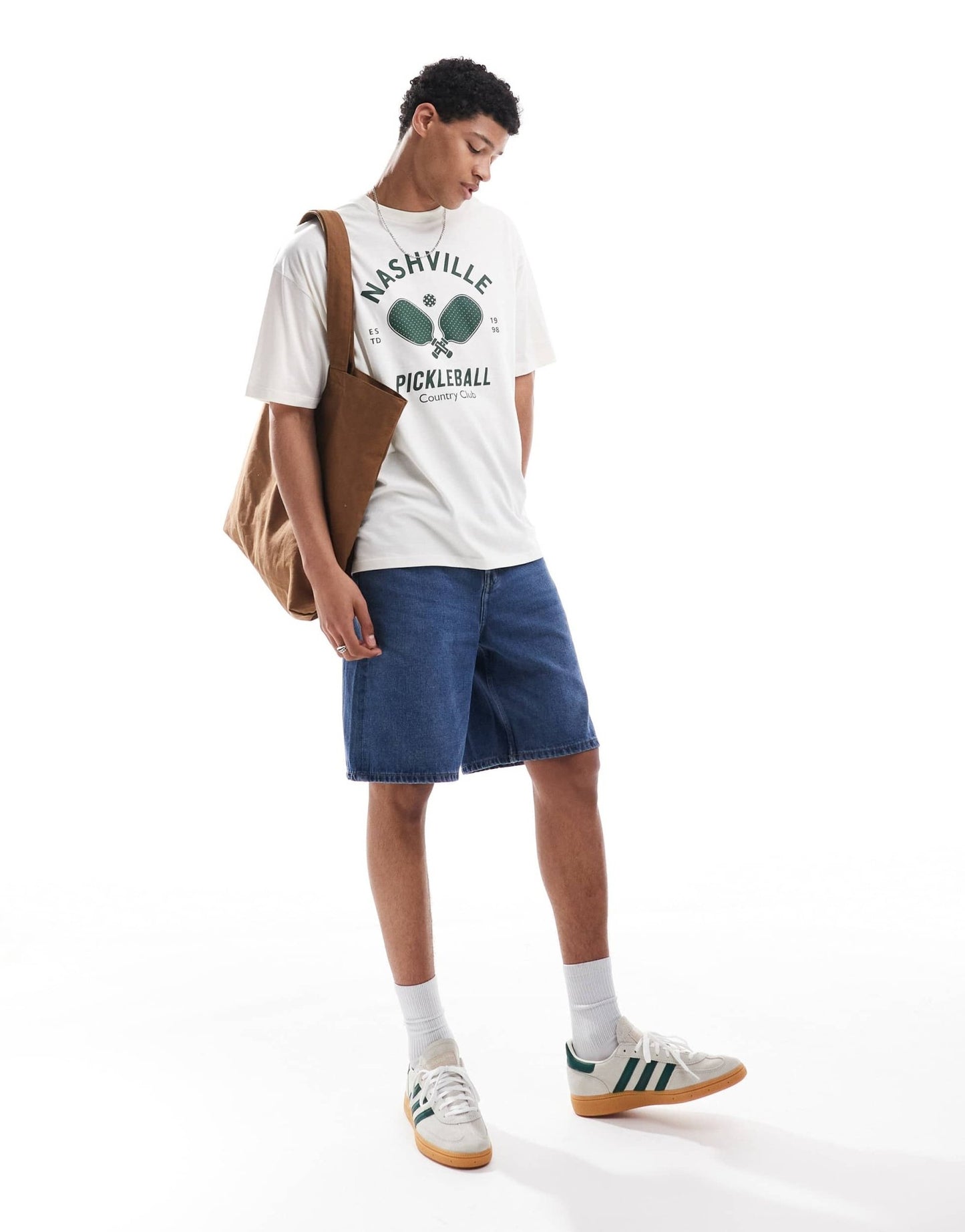 ASOS DESIGN oversized t-shirt with sports graphic in off white - ASOS Sample Sale
