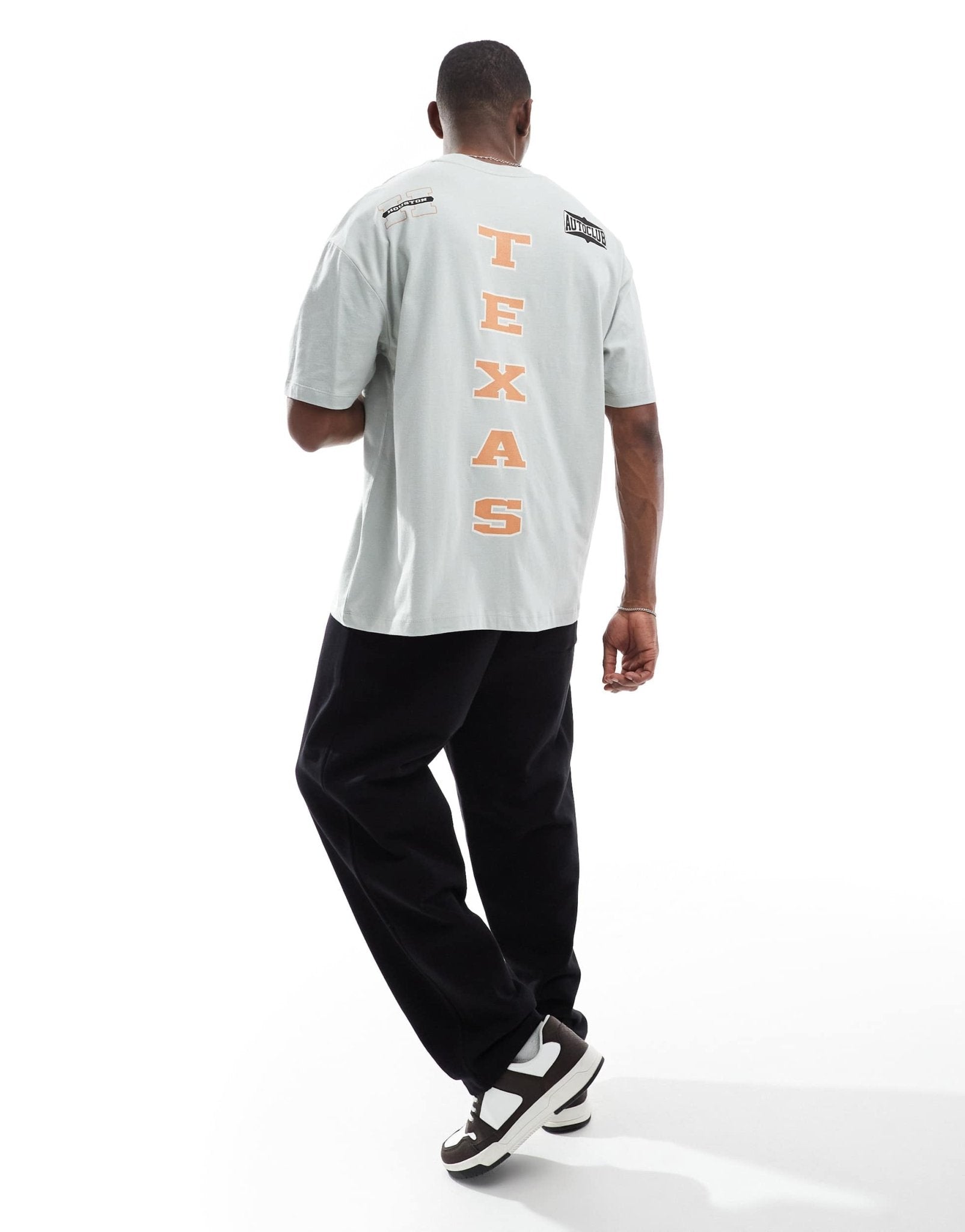 ASOS DESIGN oversized t-shirt with sports graphic in stone blue - ASOS Sample Sale