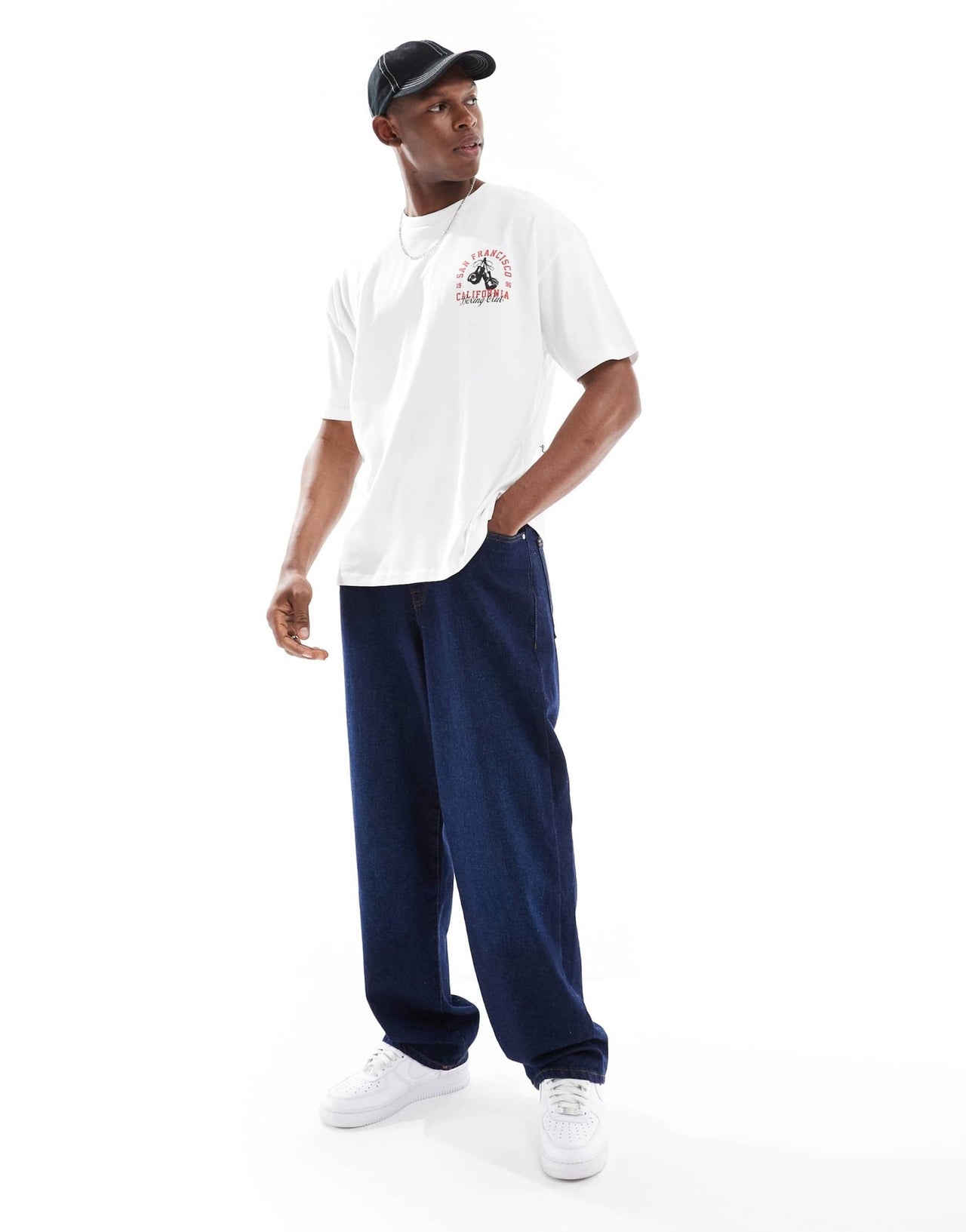 ASOS DESIGN oversized t-shirt with sports graphic in white - ASOS Sample Sale