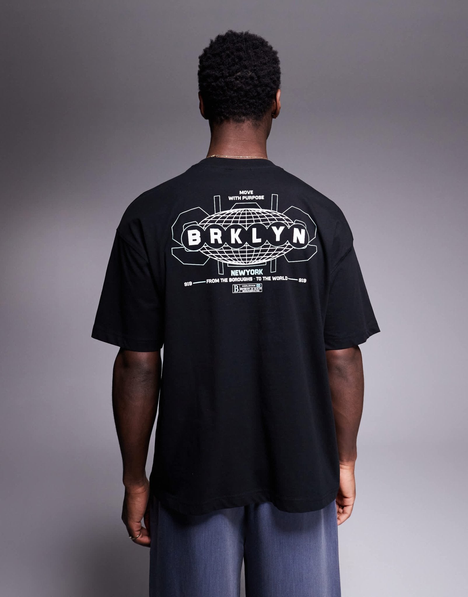 ASOS DESIGN oversized t-shirt with street graphic in black - ASOS Sample Sale