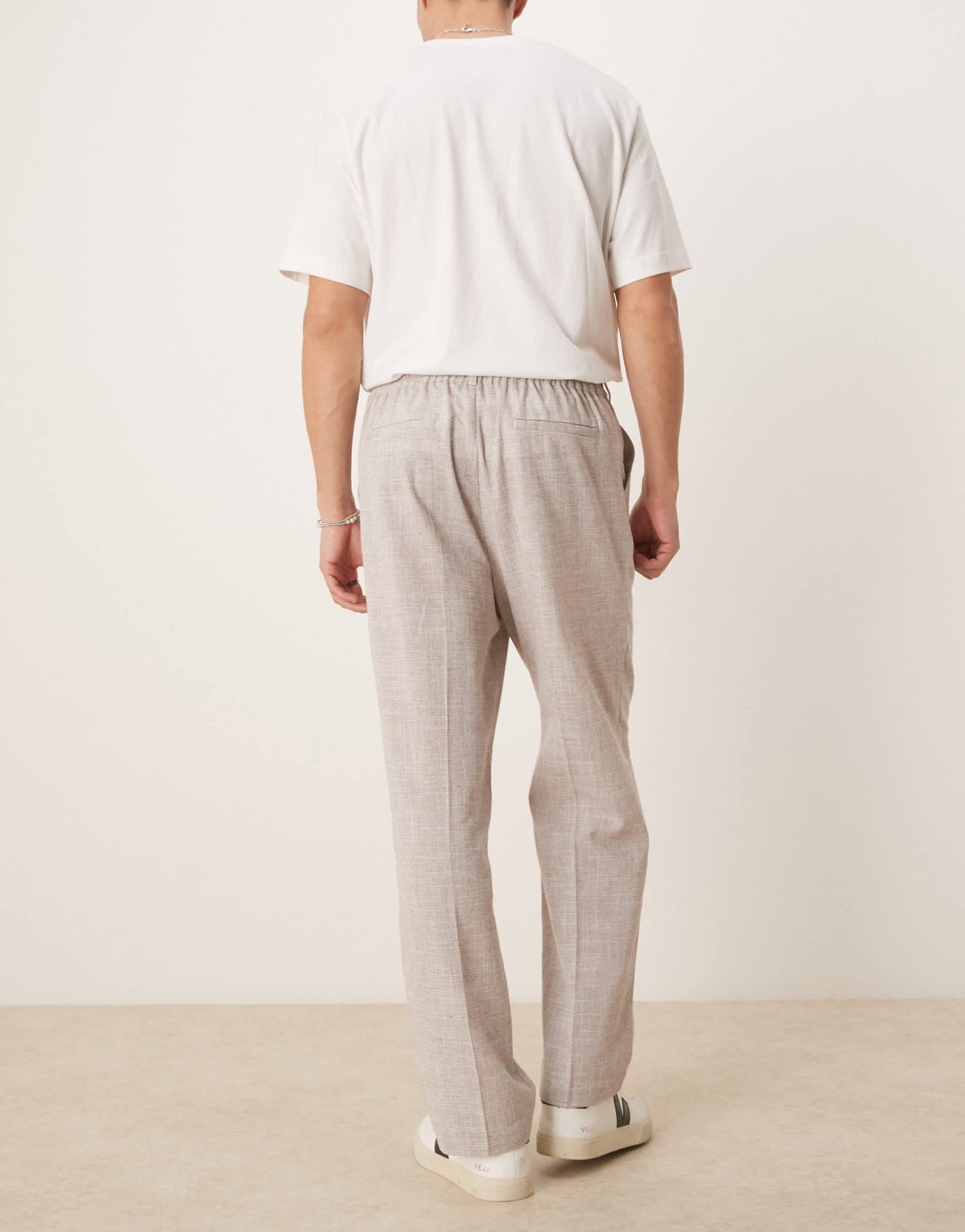 ASOS DESIGN oversized tapered leg trousers in beige - ASOS Sample Sale