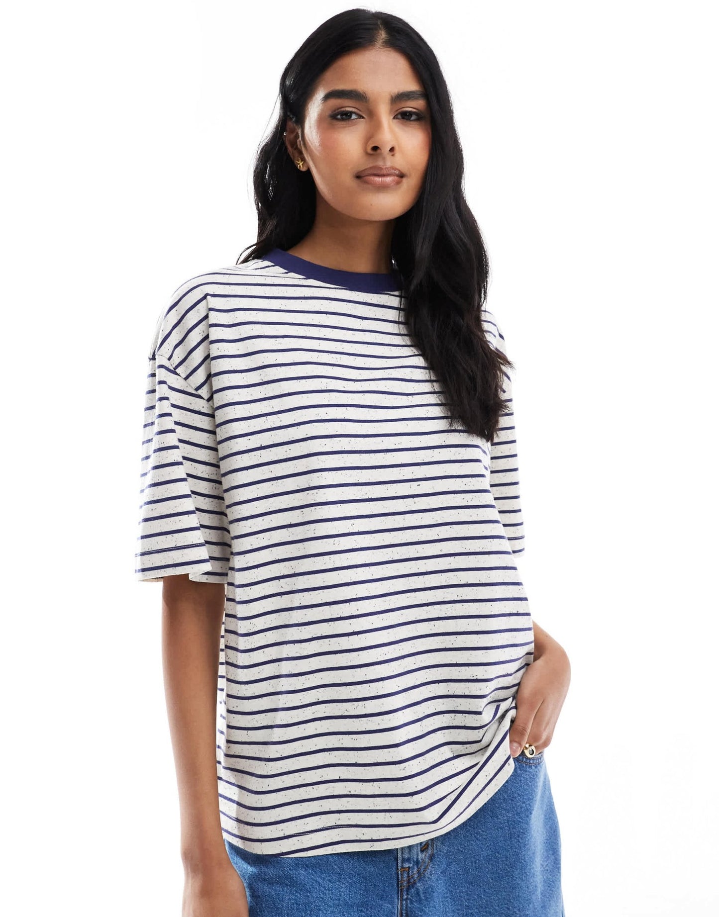 ASOS DESIGN oversized tee in neppie stripe - ASOS Sample Sale